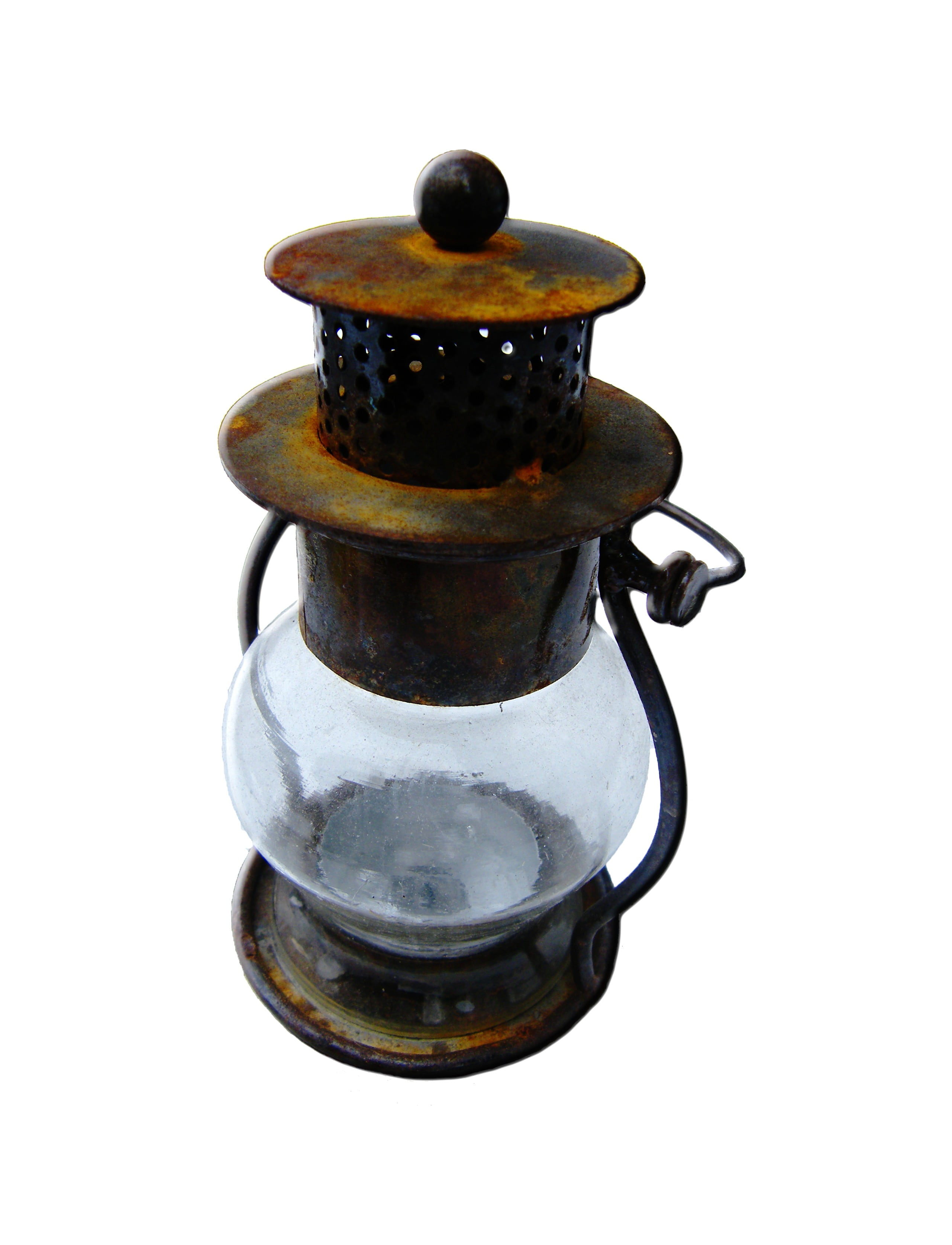 indoors, windlight, cut out, appliance, high angle view, no people, closed, glass, household equipment, rusty, old, coffee pot, metal, 2K, isolated, handle, Phone HD Wallpaper