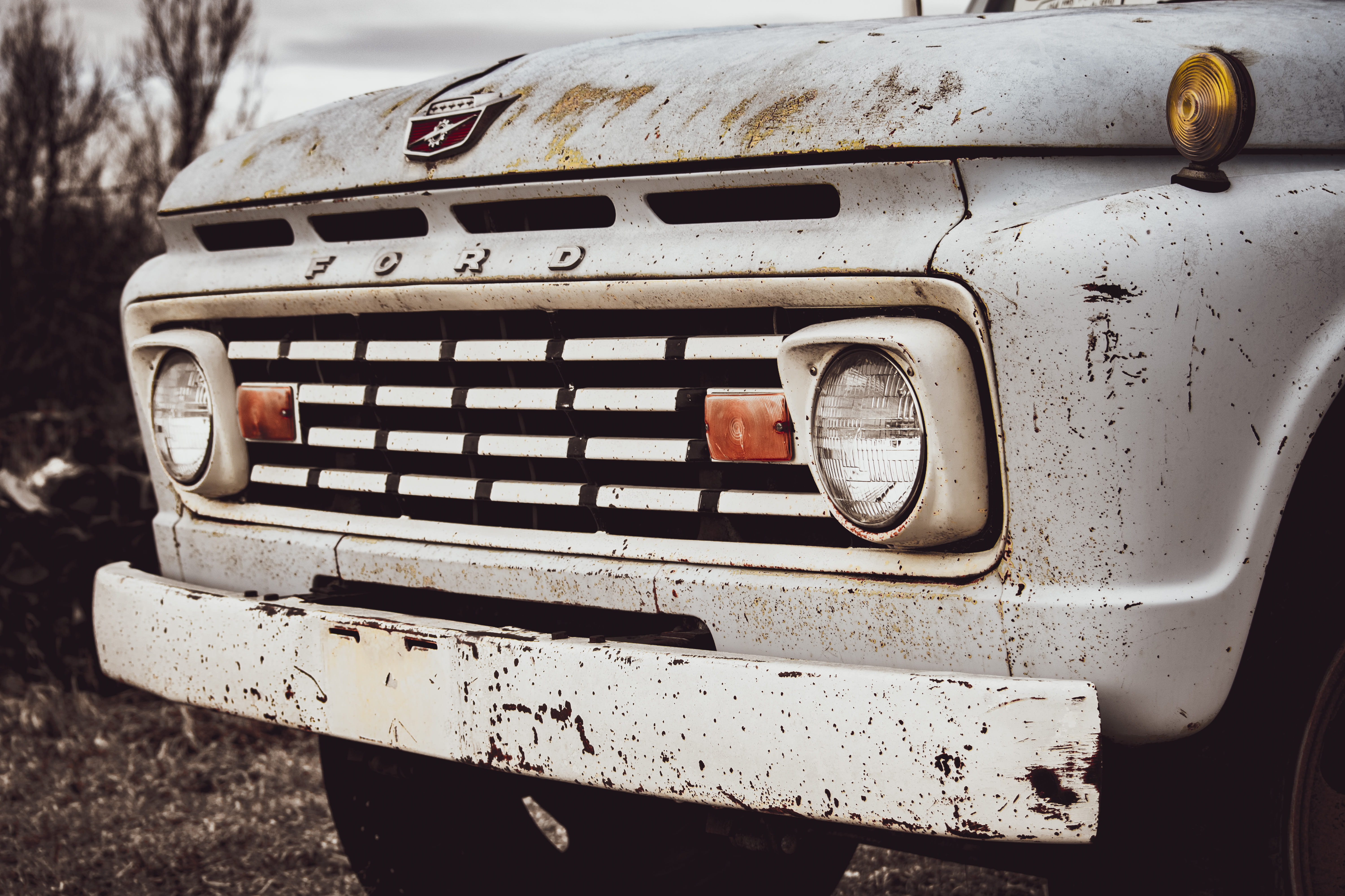 car, asphalt, white, close-up, tarmac, automobile, old, retro styled, tire, light, windshield, rusty, wheel, sunlight, no people, buggy, motor vehicle, HD Wallpaper