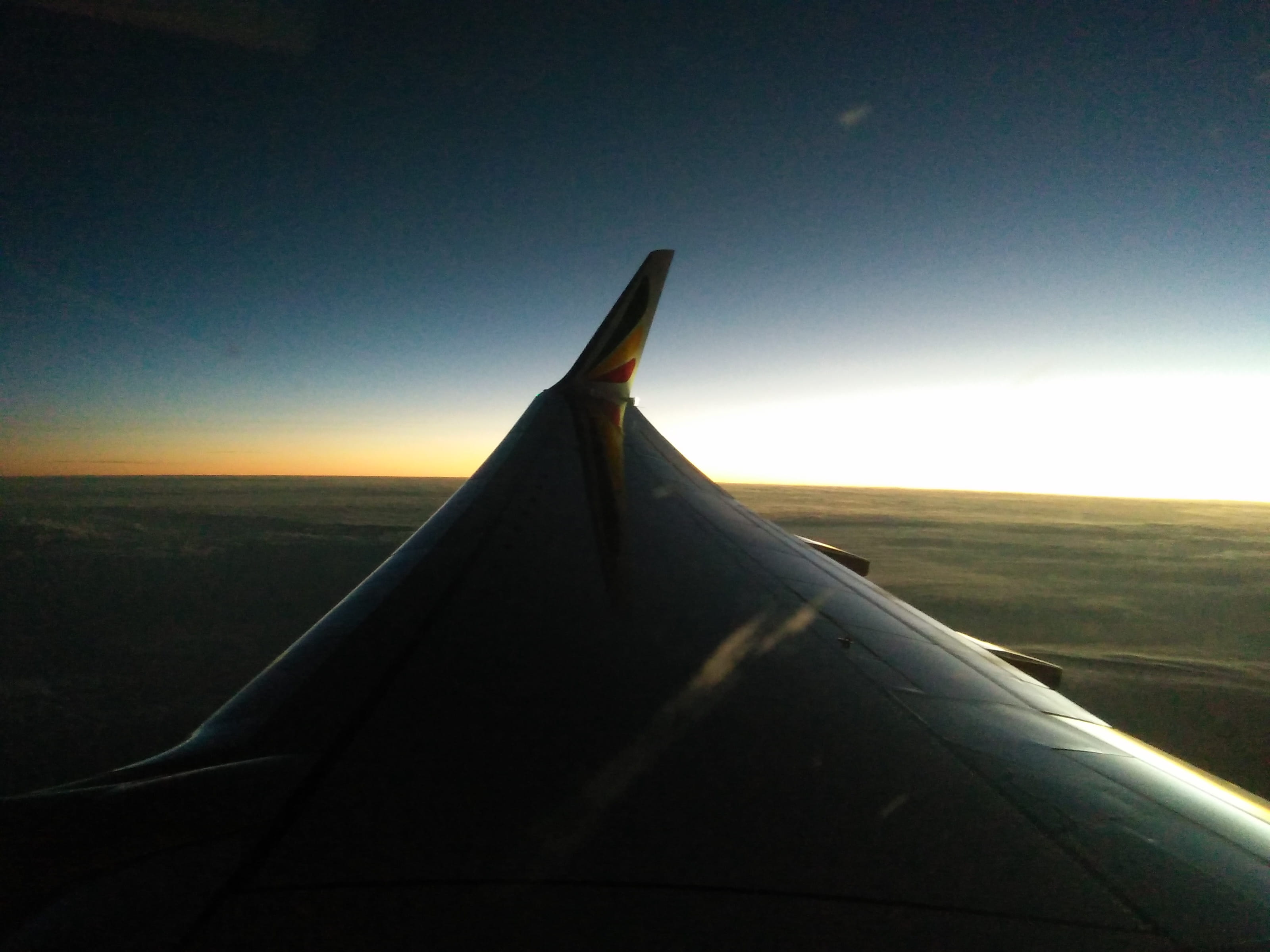travel, no people, nature, 2K, airplane, horizon, transportation, horizon over land, motion, air vehicle, day, outdoors, aircraft wing, aerial view, mode of transportation, HD Wallpaper