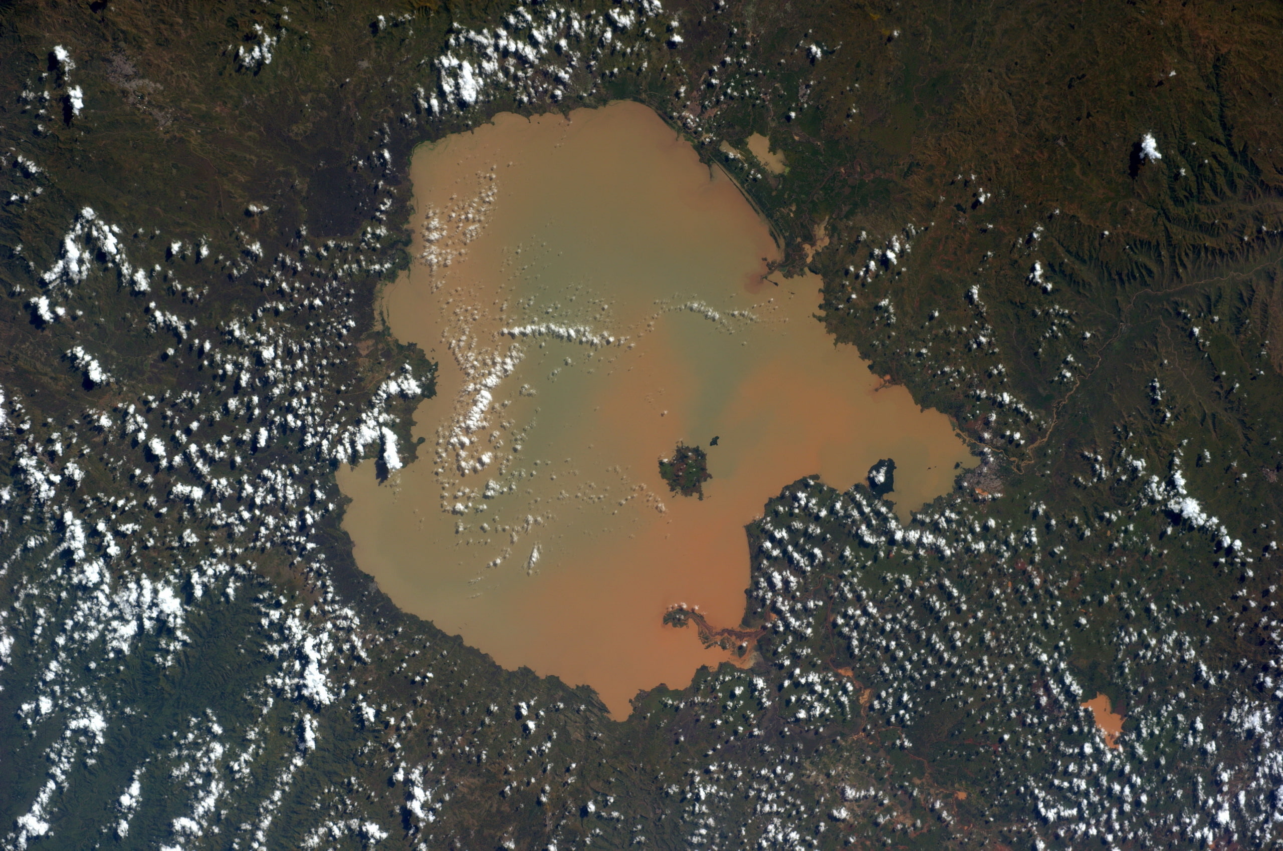 Ethiopia, Earth from space, Lake Tana, 2K, HD Wallpaper