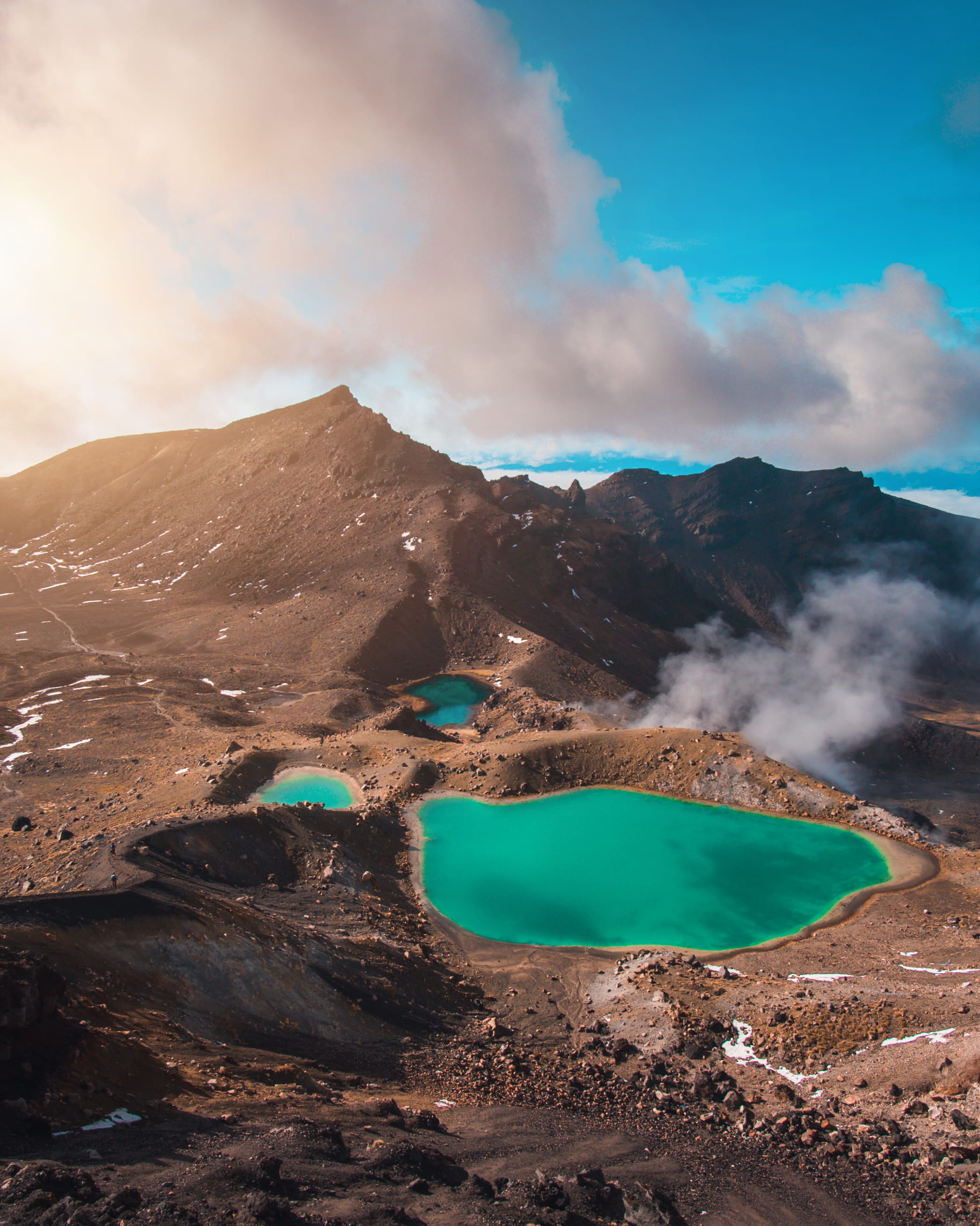 journey, hill, cloud - Sky, mountain, ridge, mountain Peak, 2K, trekking, lagoon, rock - Object, summer, lava, nature, vacations, moon, sulphur, adventure, Phone HD Wallpaper