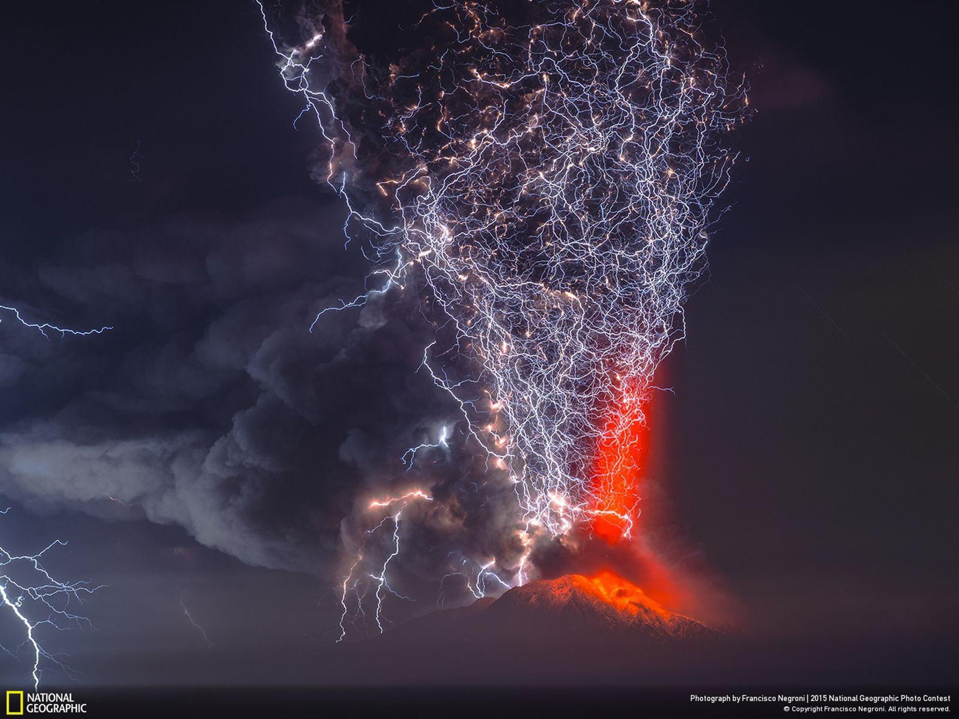 lava, warning sign, environment, storm, sign, calbuco, outdoors, sky, beauty in nature, power in nature, national, extreme weather, heat - temperature, HD Wallpaper