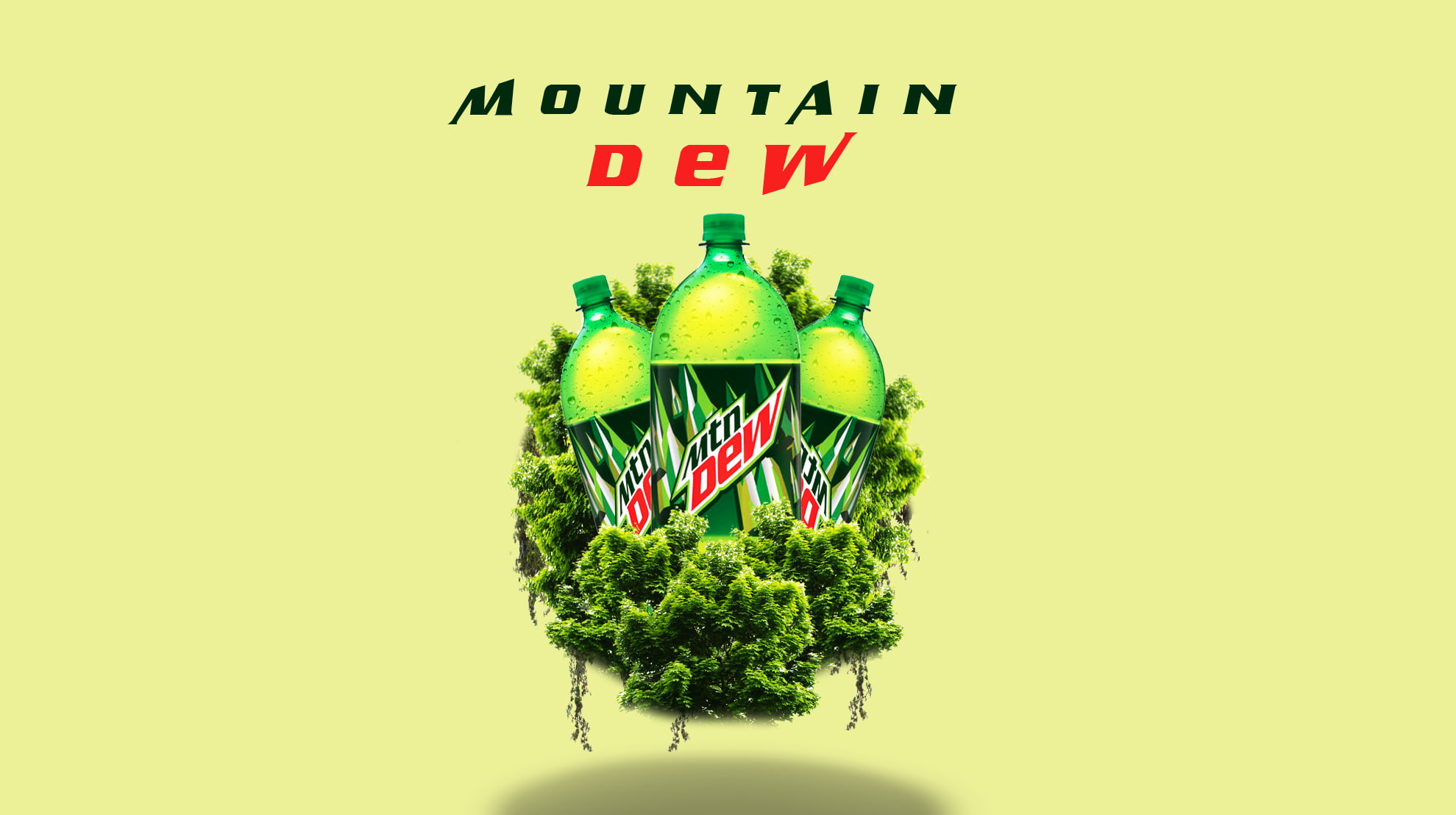 studio shot, communication, western script, copy space, creativity, green color, no people, Mountain Dew, 1080P, digital composite, decoration, representation, HD Wallpaper