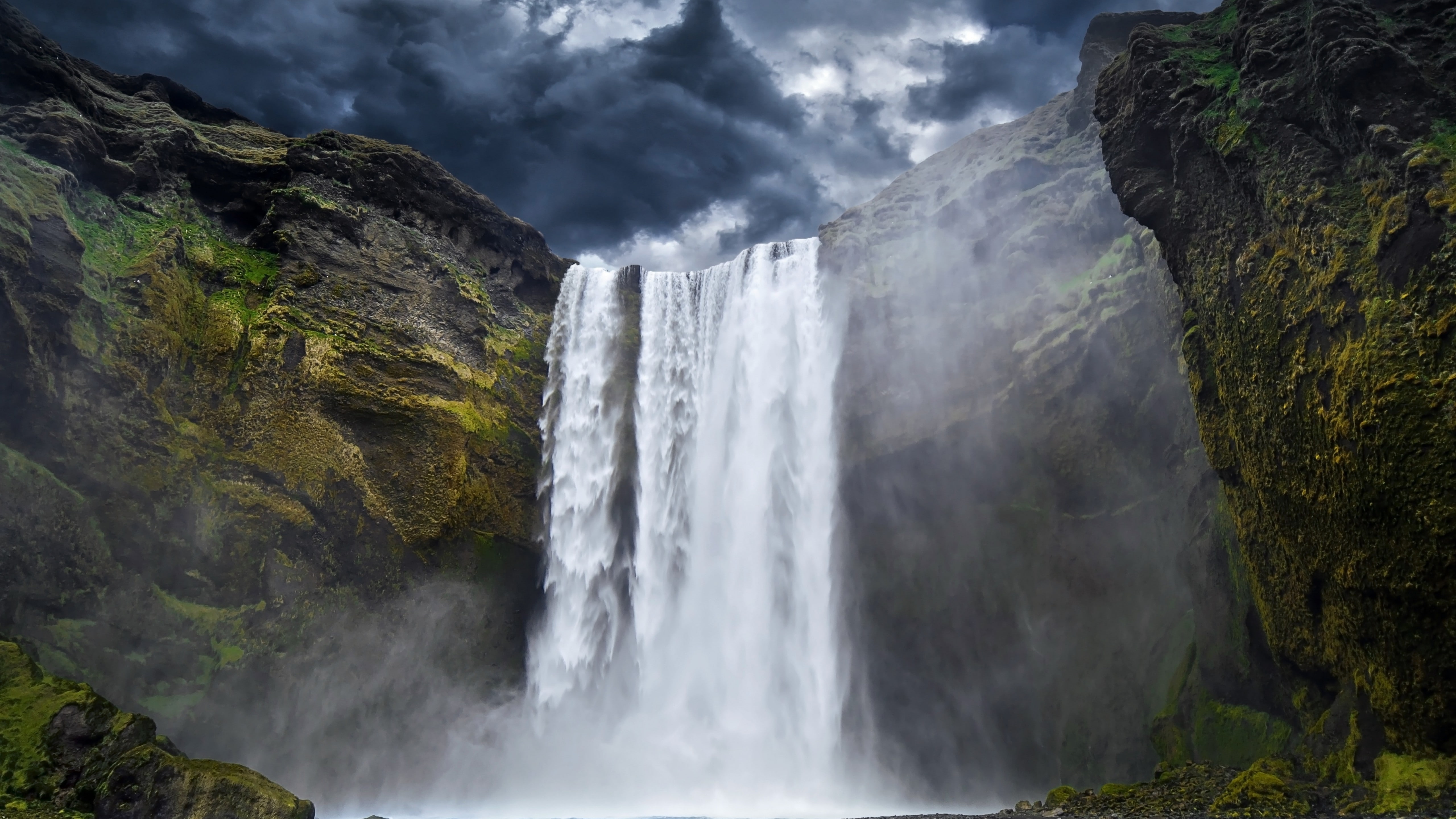 5K, Yosemite, clouds, Waterfall, daytime, hills, 8k, shot, river, photo, 5k, HD Wallpaper