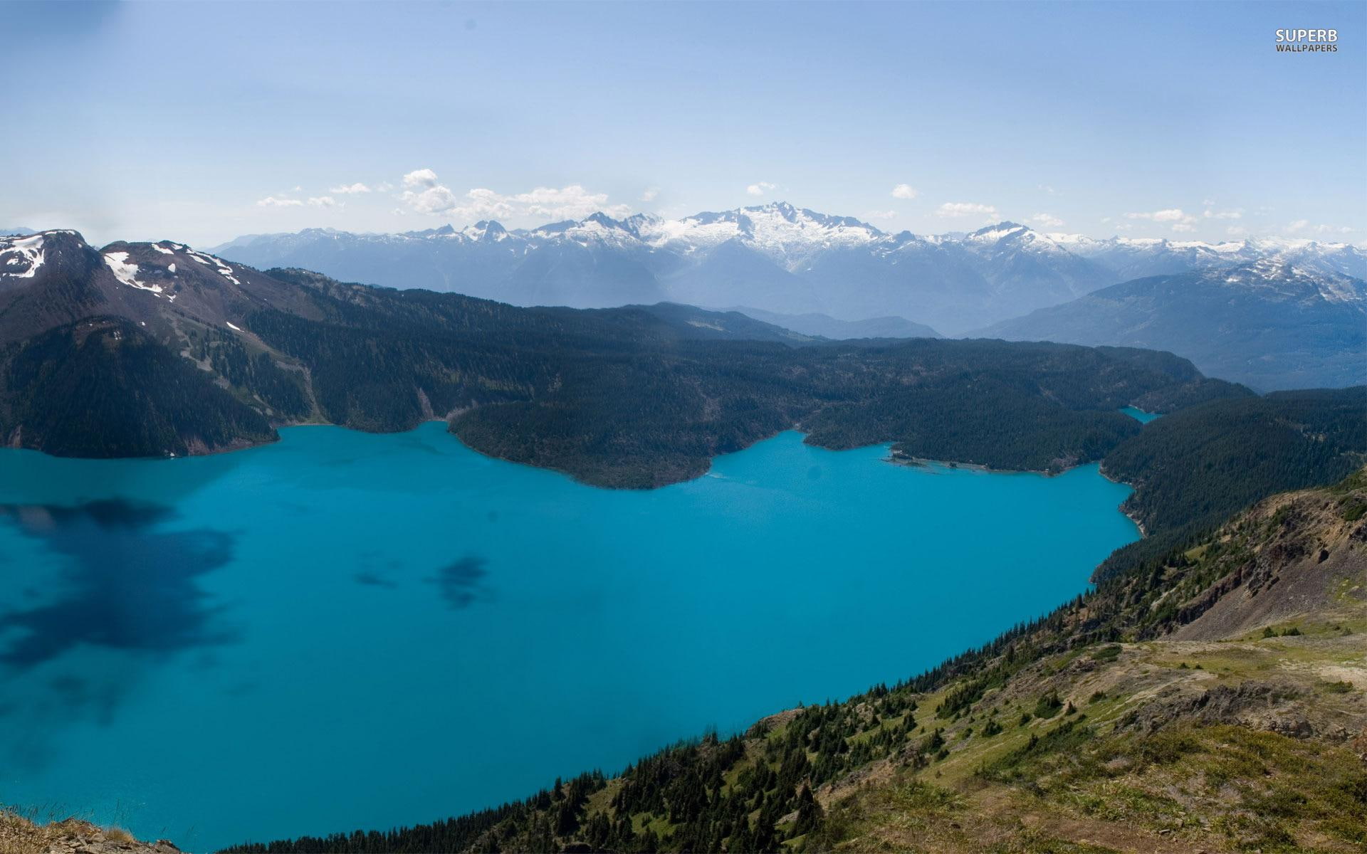 nature, mountains, lake, scenery, trees, garibaldi, 1080P, water, landscape, huge, nature and lan, canada, HD Wallpaper