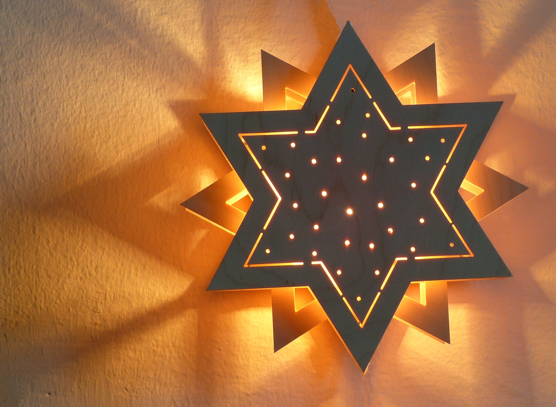advent, wood star, 1080P, gentle light, nature, illuminated, geometric shape, light, sunlight, high angle view, glowing, no people, symbol, communication, HD Wallpaper