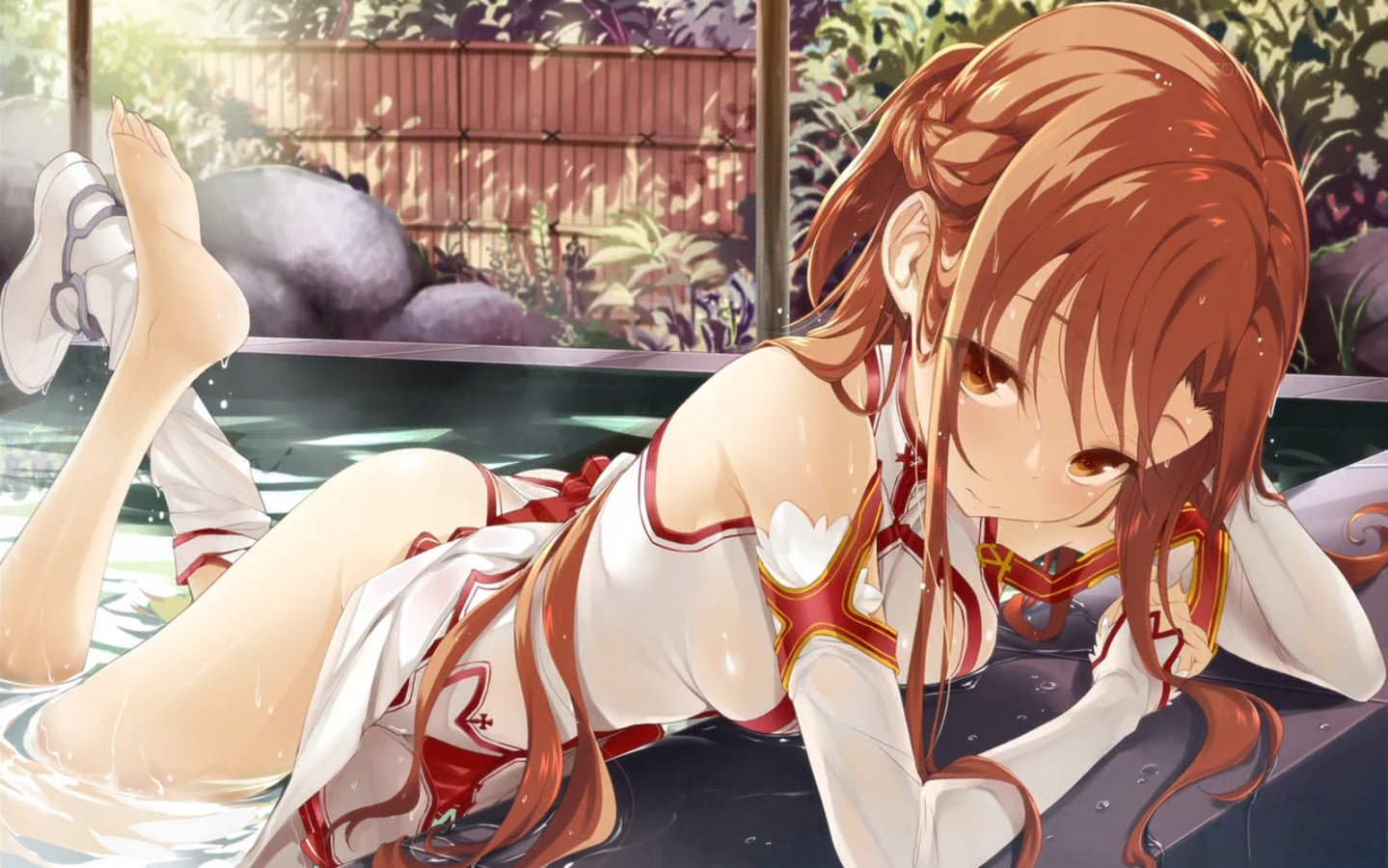 anime, one person, Asuna Yuuki, arts culture and entertainment, amusement park ride, art and craft, animal representation, online, asuna, Sword Art Online, HD Wallpaper
