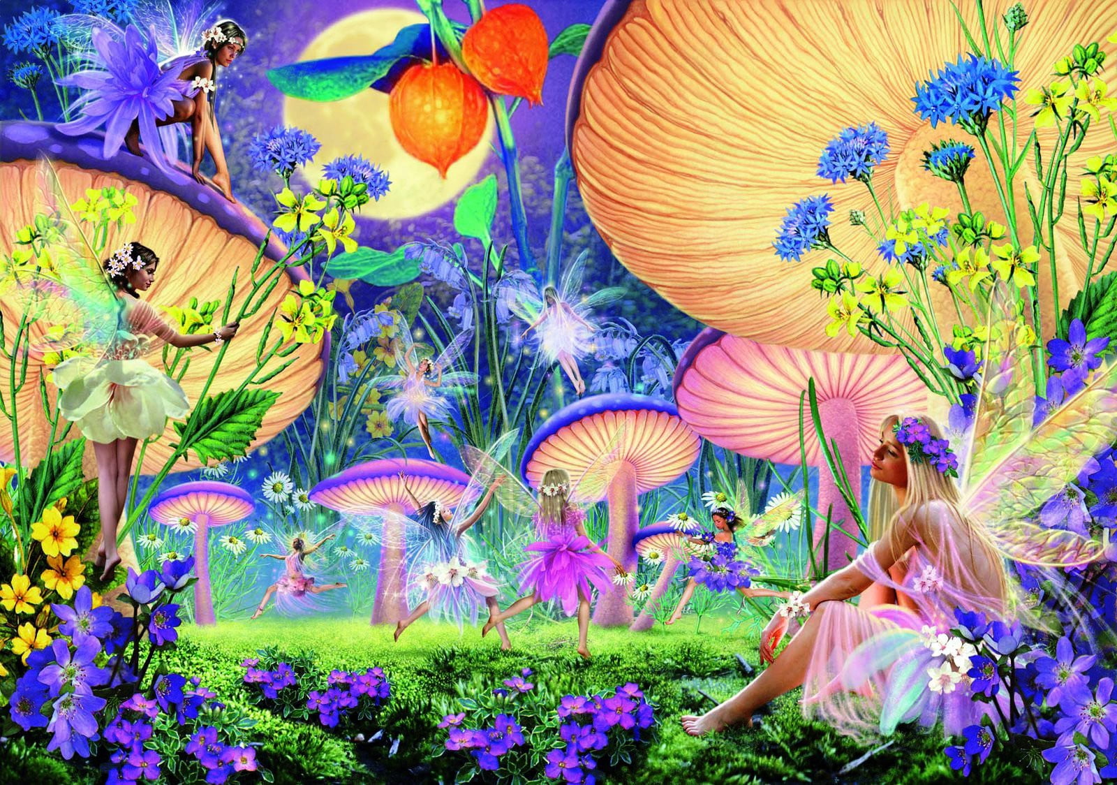 plant, decoration, day, pink color, flowers, women, one person, digital, fantasy, close-up, growth, art and craft, creativity, multi colored, art, mushrooms, HD Wallpaper