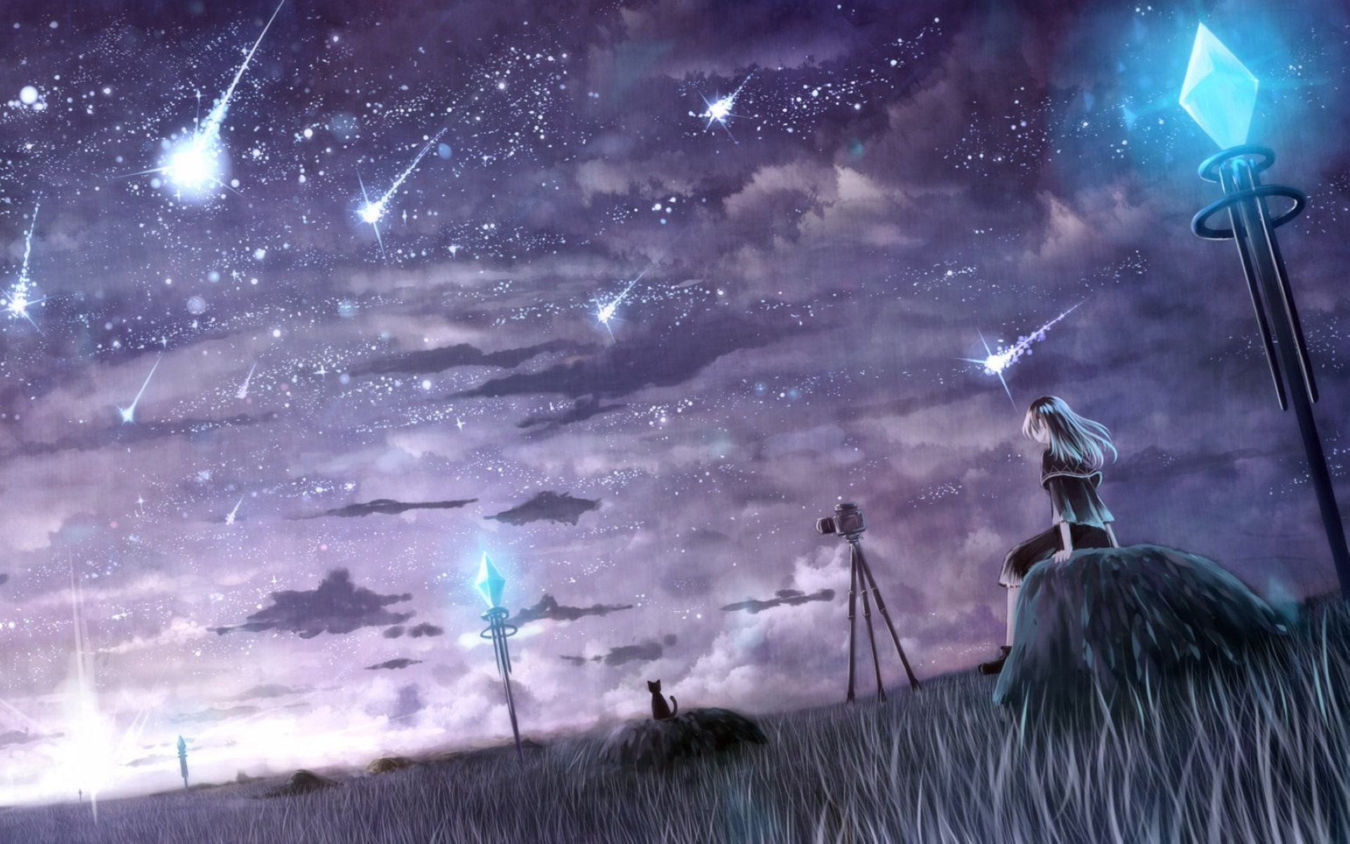 wal, animal themes, architecture, element, low angle view, girl, sitting, cartoon, cloud - sky, haired, animal wildlife, hay, white, 1080P, nature, outdoors, HD Wallpaper