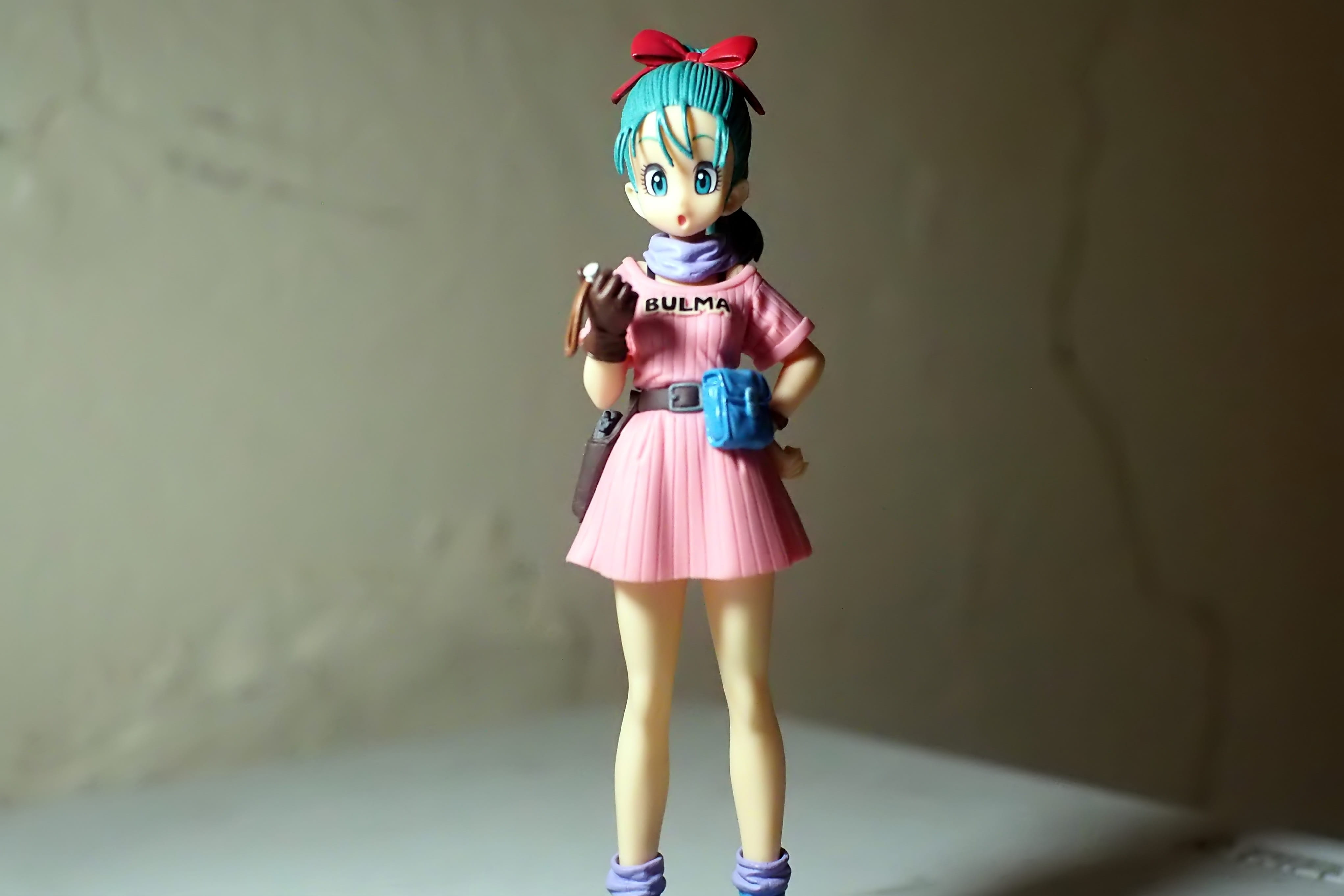 young adult, television, z, anime, front view, art and craft, real people, cute, indoors, series, ball, one person, 4K, bulma, standing, costume, small, HD Wallpaper