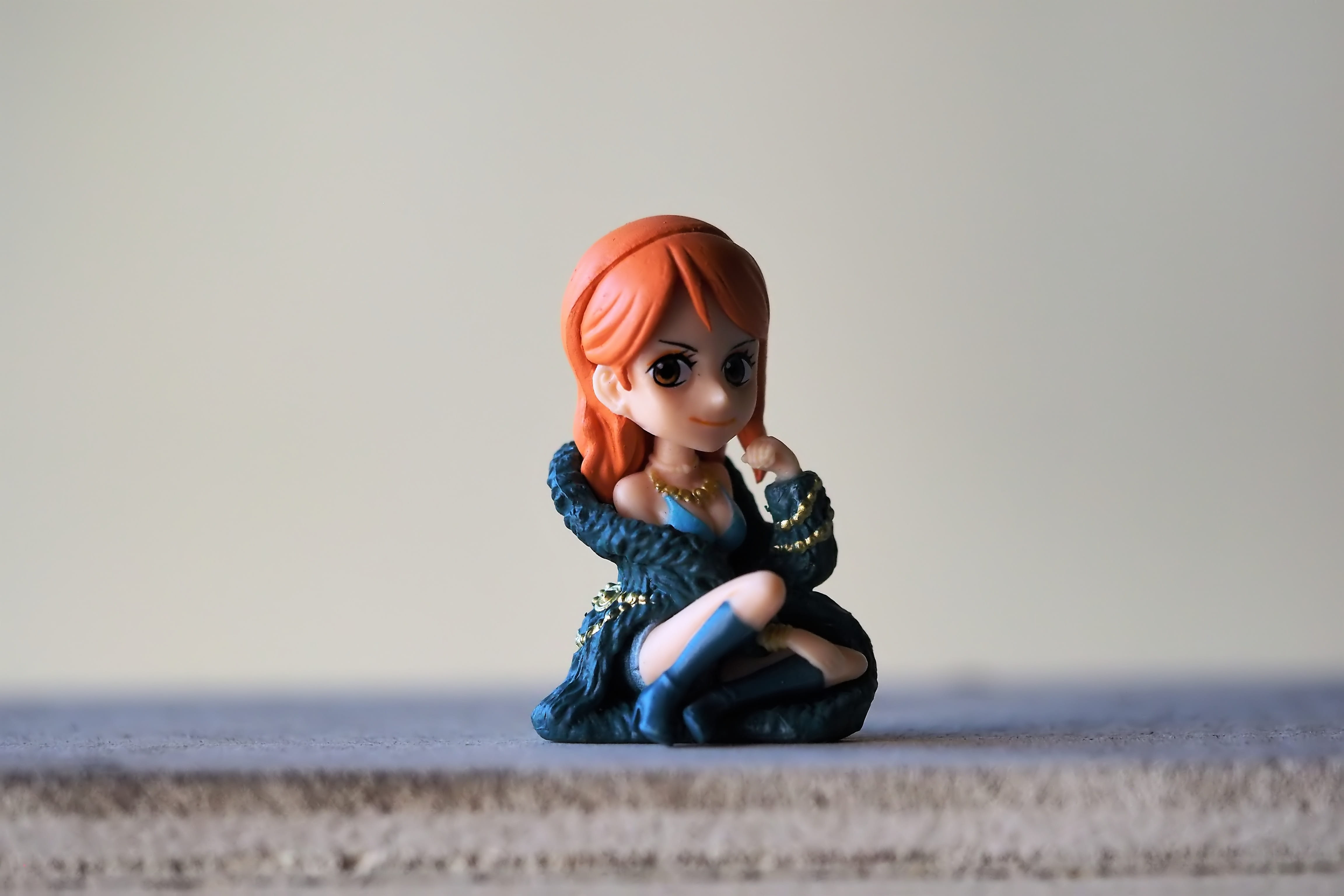 figurine, toy, sitting, front view, looking, child, lady, young, female, japanese, land, one person, cute, indoors, woman, character, real people, beach, HD Wallpaper