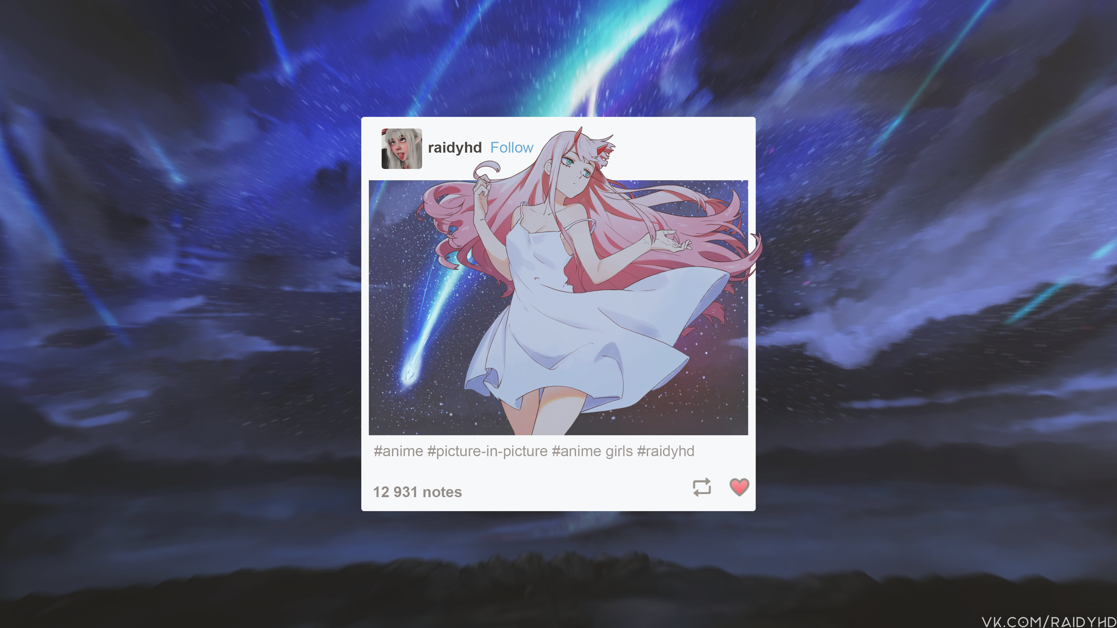 anime, anime girls, Zero Two (Darling in the FranXX), Code:002, picture-in-picture, 4K, HD Wallpaper