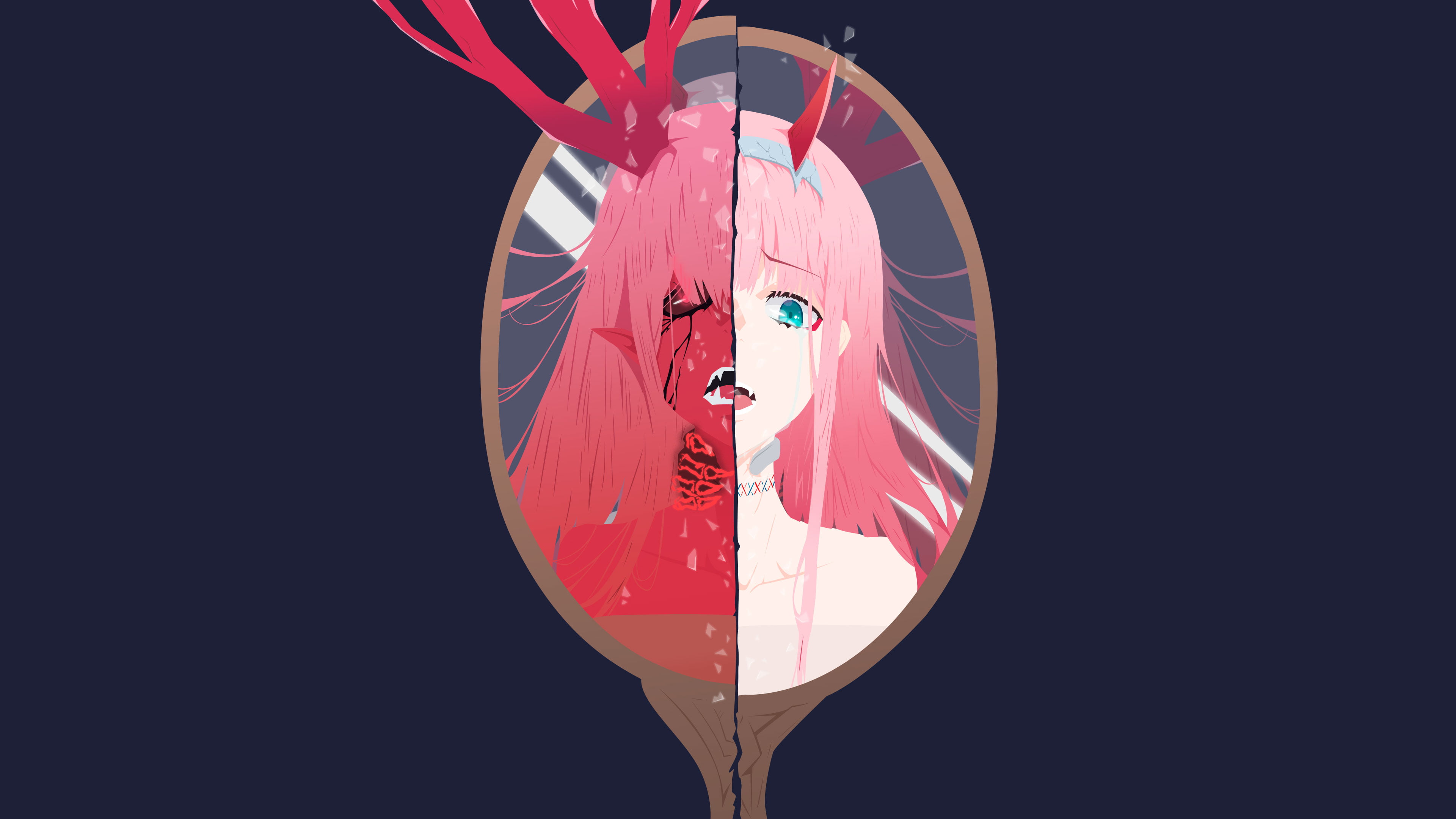 Code:002, anime girls, Darling in the FranXX, 4K, Zero Two (Darling in the FranXX), HD Wallpaper