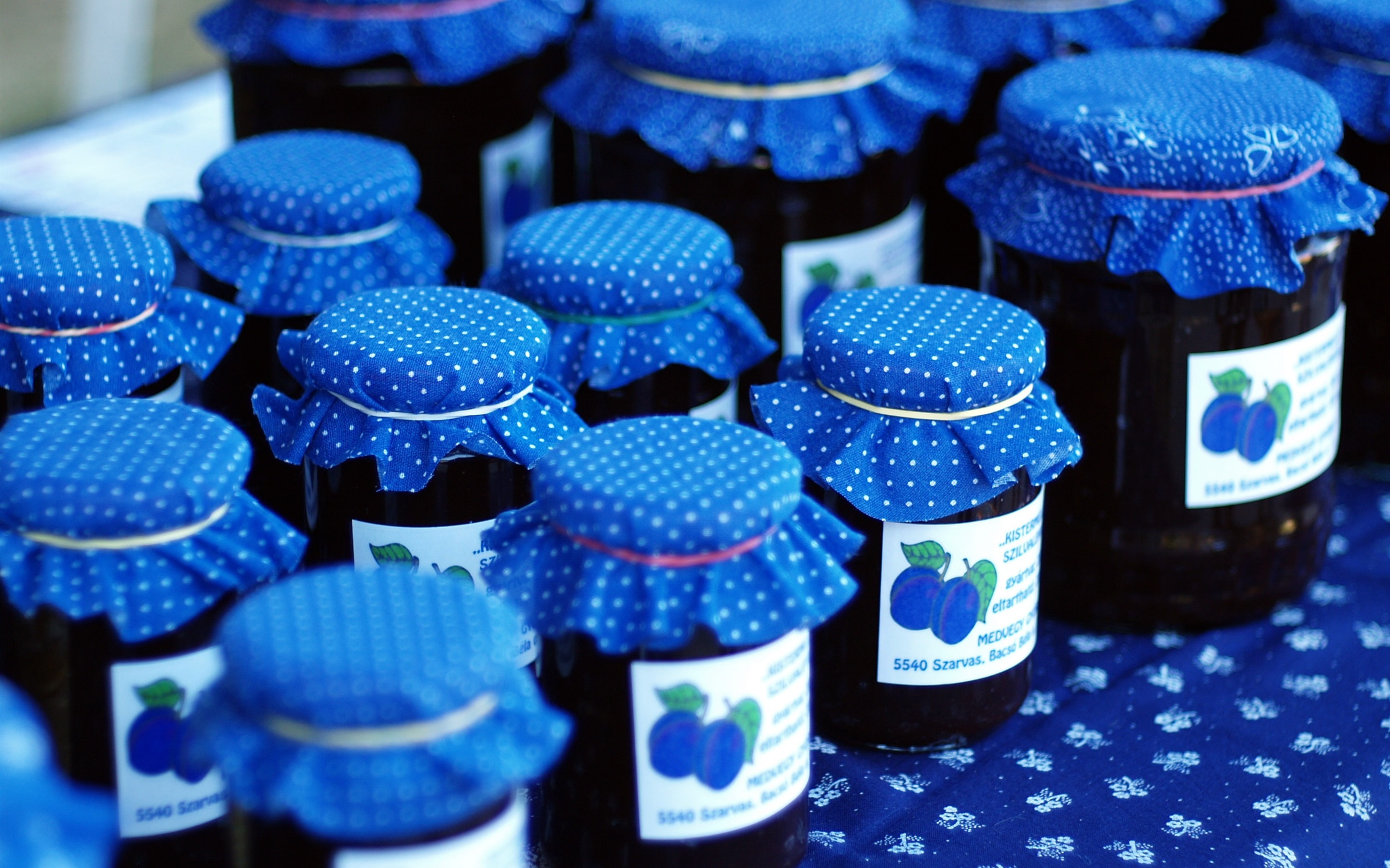Plums, Fruits, Jam, 2K, Bottles, HD Wallpaper
