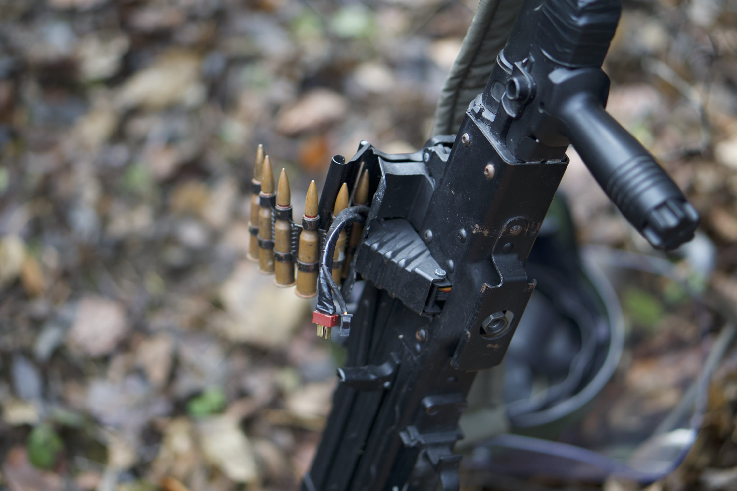military uniform, bicycle, field, close-up, government, land, airsoft, machinery, weapon, black, electronics, forest, no people, spiral, vehicle, metal, HD Wallpaper