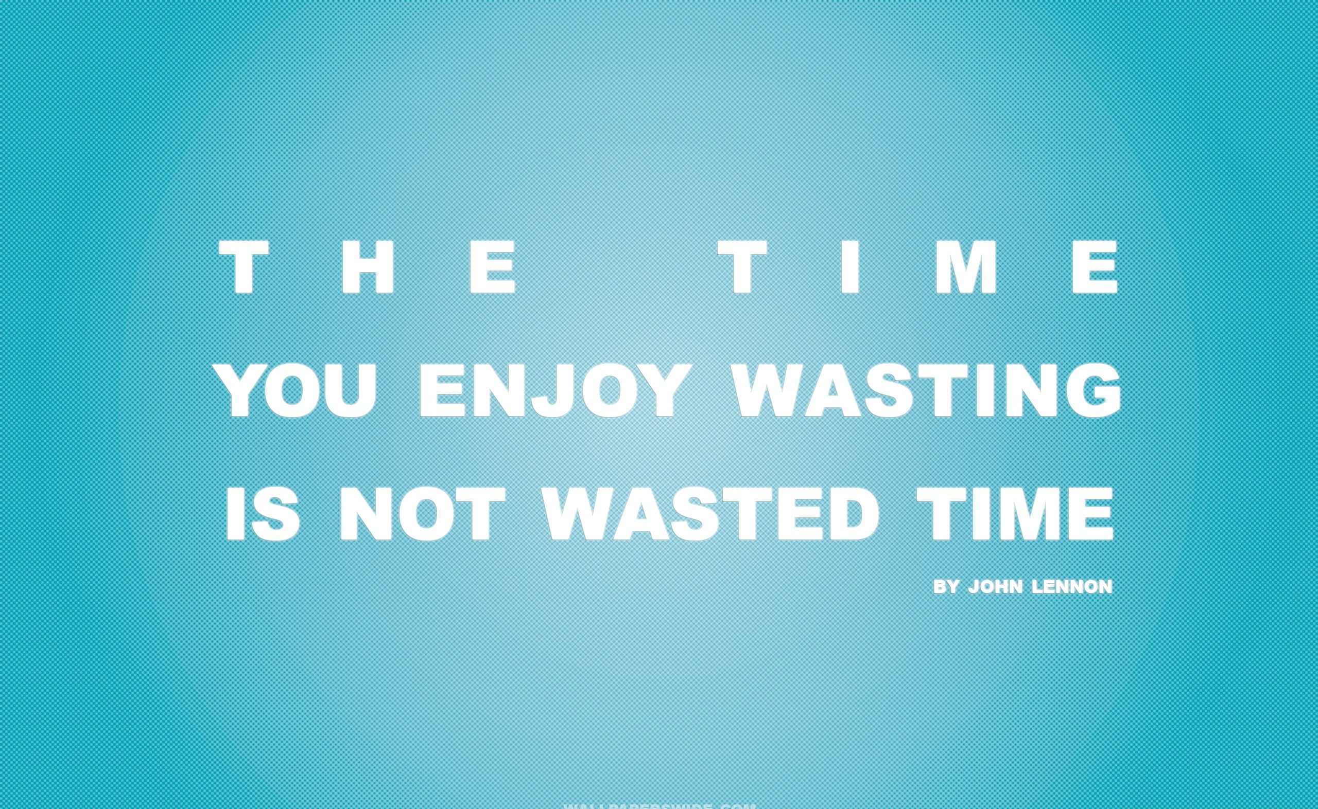 message, Retro, information sign, non-western script, Dark, close-up, Enjoy, no people, white color, wasted, day, Background, john lennon, Quote, blue background, HD Wallpaper