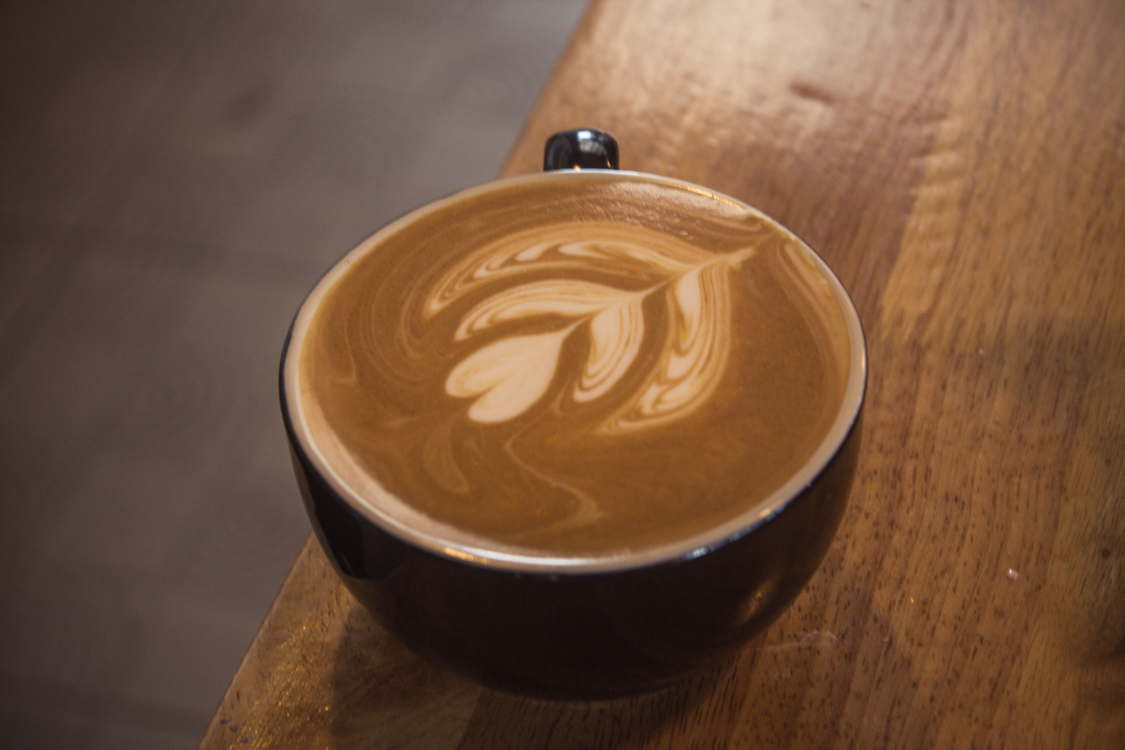 coffee - drink, cappuccino, cafe culture, refreshment, coffee, latte, mug, froth art, frothy drink, high angle view, no people, drink, crockery, table, HD Wallpaper