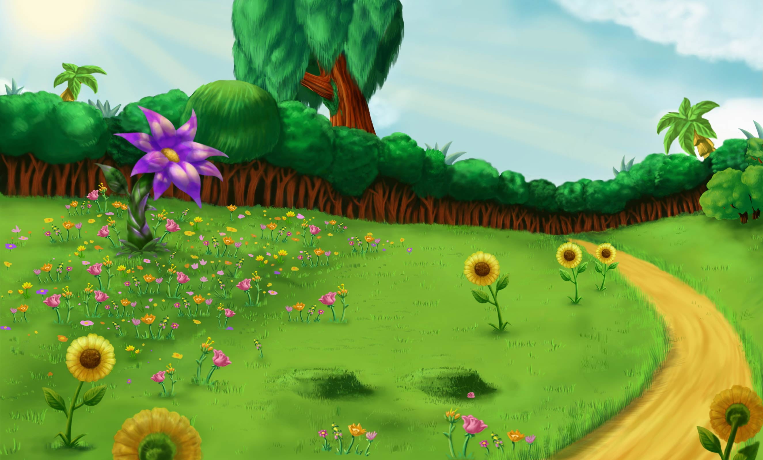 vulnerability, lake, day, 2K, sky, flower, green color, floating on water, Miscrits, plant, fragility, freshness, growth, outdoors, no people, Video Game Art, HD Wallpaper