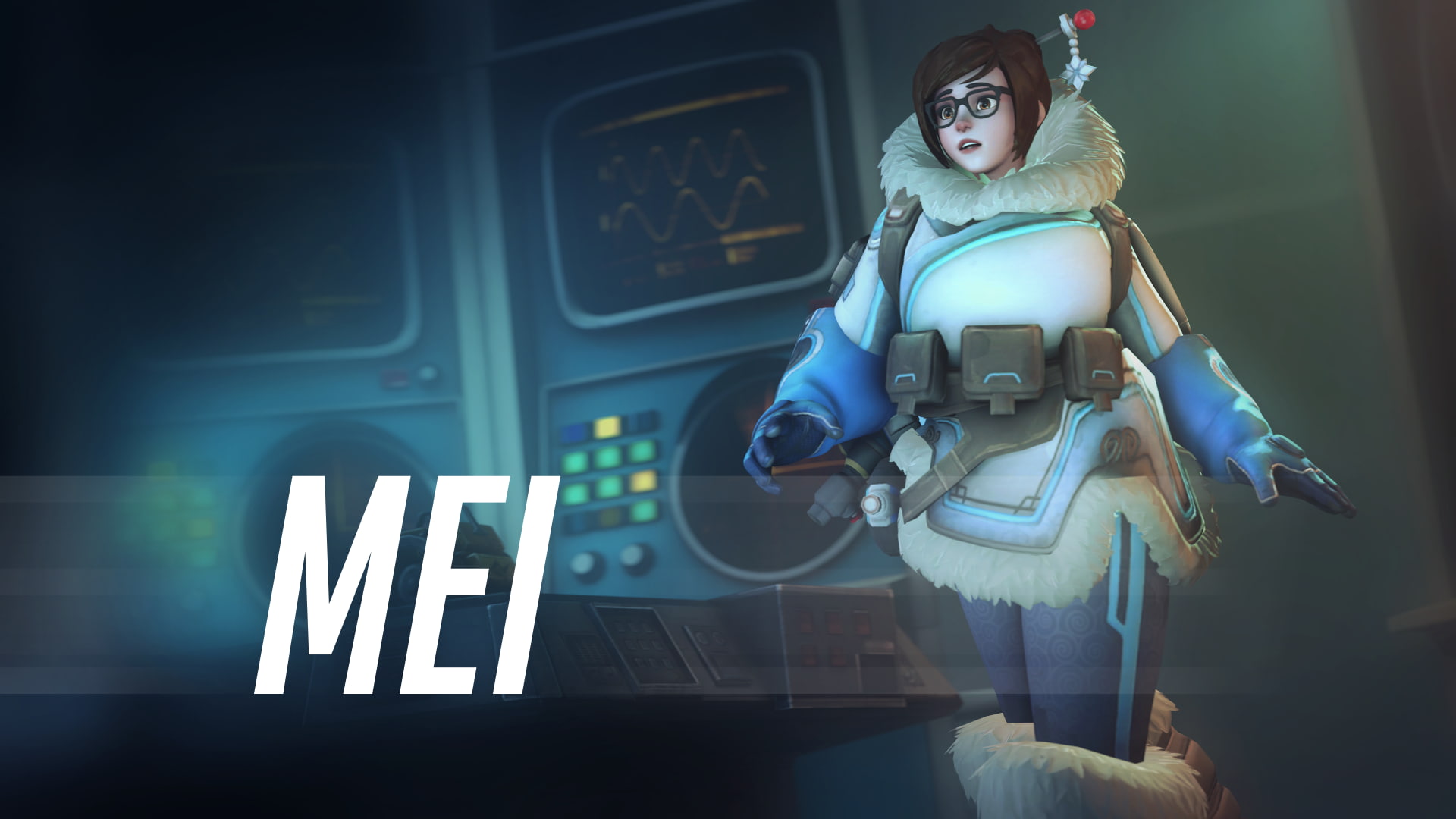 Overwatch, Blizzard Entertainment, Mei, video games, Ferexes (Author), 1080P, Mei Ling Zhou, HD Wallpaper