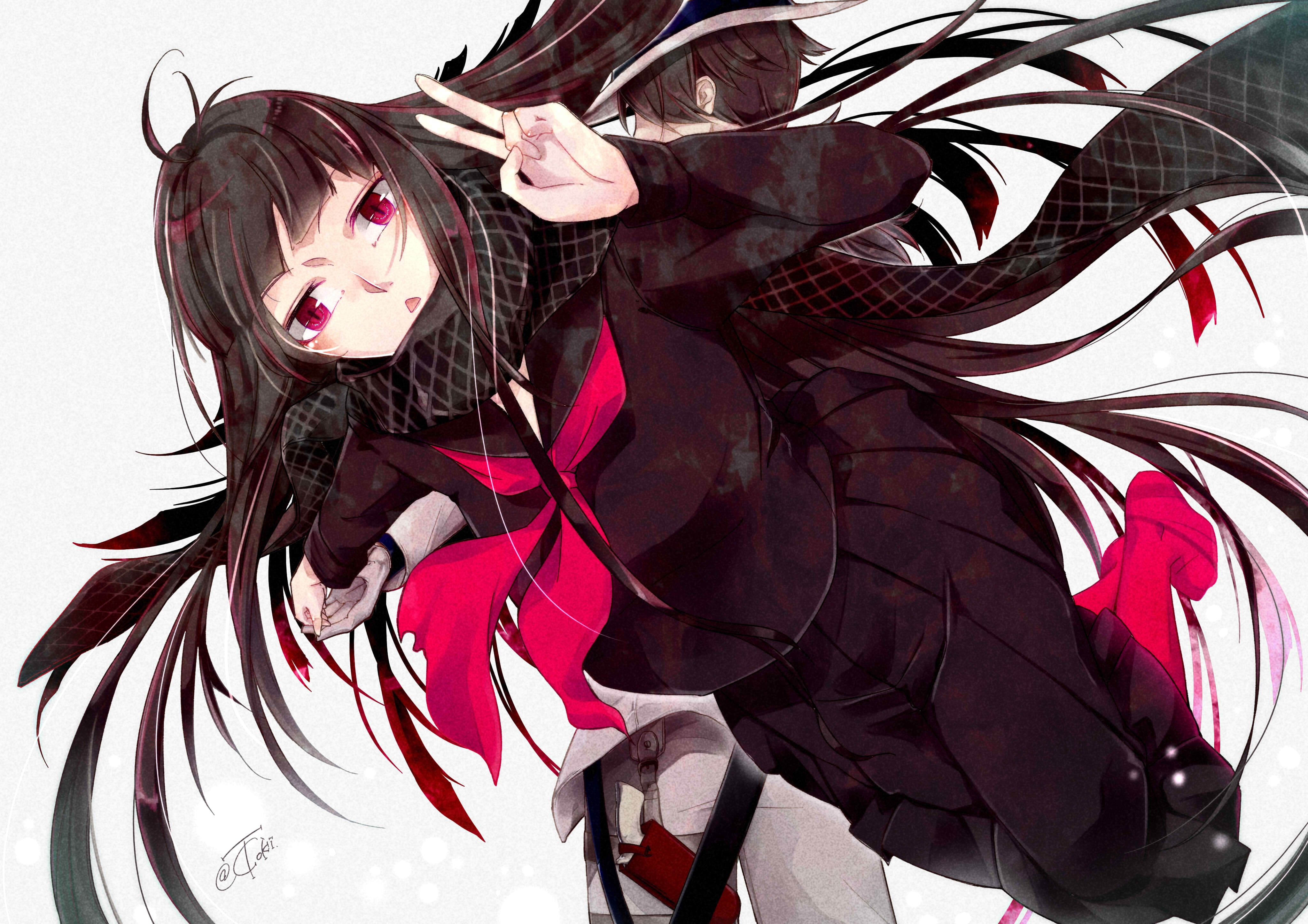 mask, close-up, portrait, costume, black hair, clothing, hairstyle, Anime, oryuu, leisure activity, day, adult, disguise, koha ace, headshot, women, fate grand order, HD Wallpaper