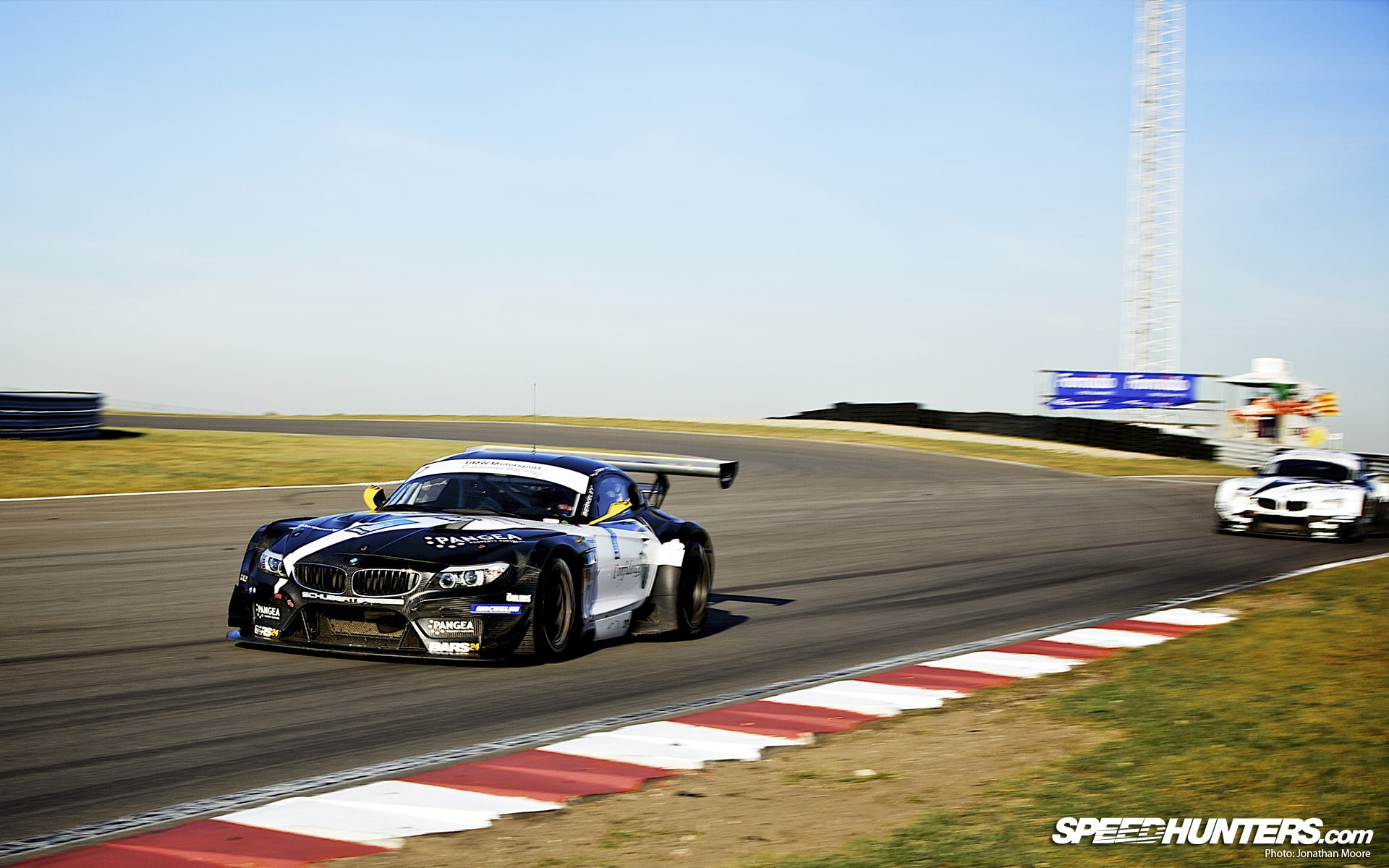 cars, z, 1080P, hd, race, white, black, track, car, bmw, motion, blur, m, coupe, z4, HD Wallpaper