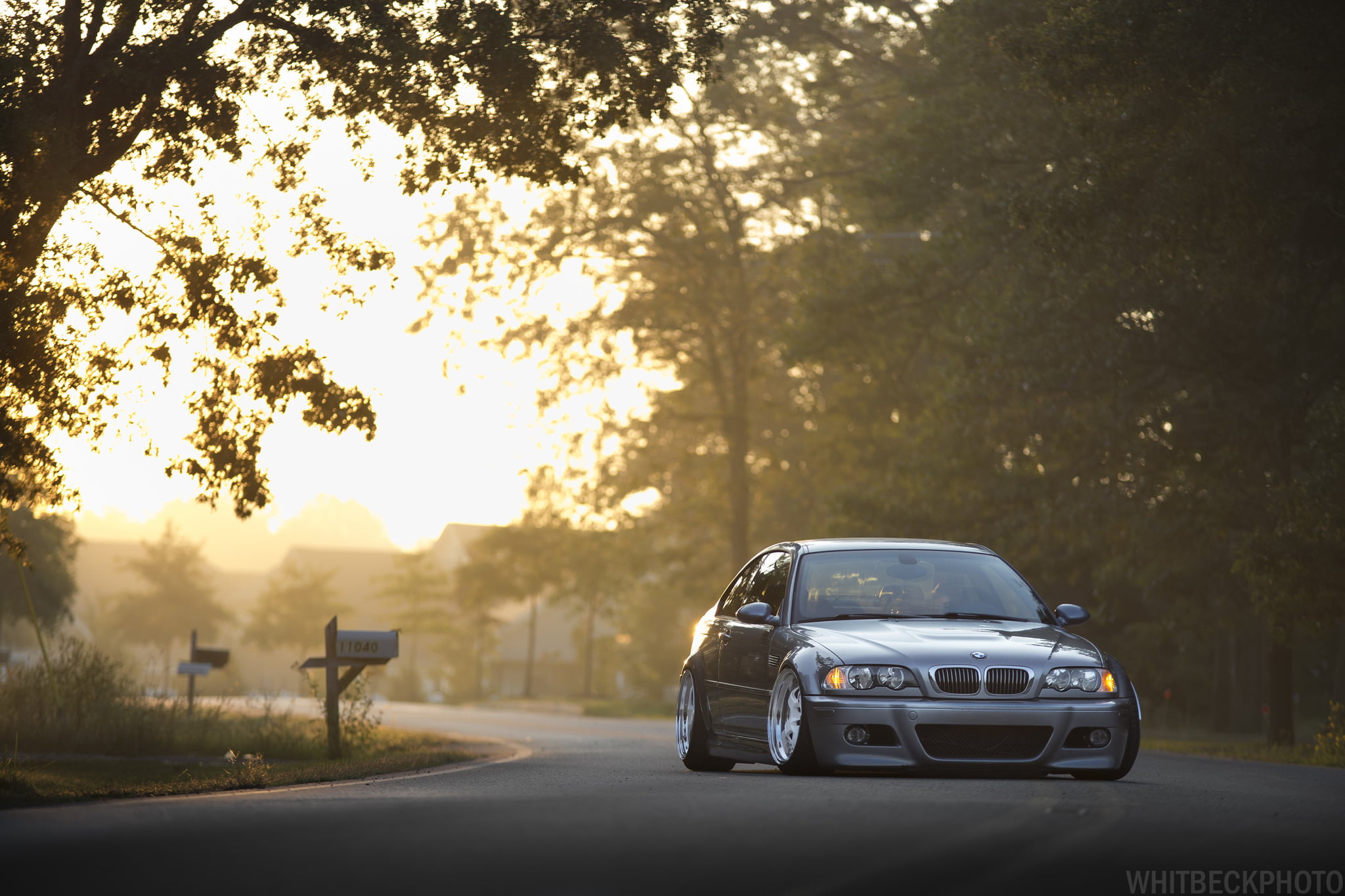 coupe, plant, gray, sky, transportation, journey, motor vehicle, nature, outdoors, e46, street, bmw, sunlight, car, 1080P, direction, travel, tining, no people, HD Wallpaper
