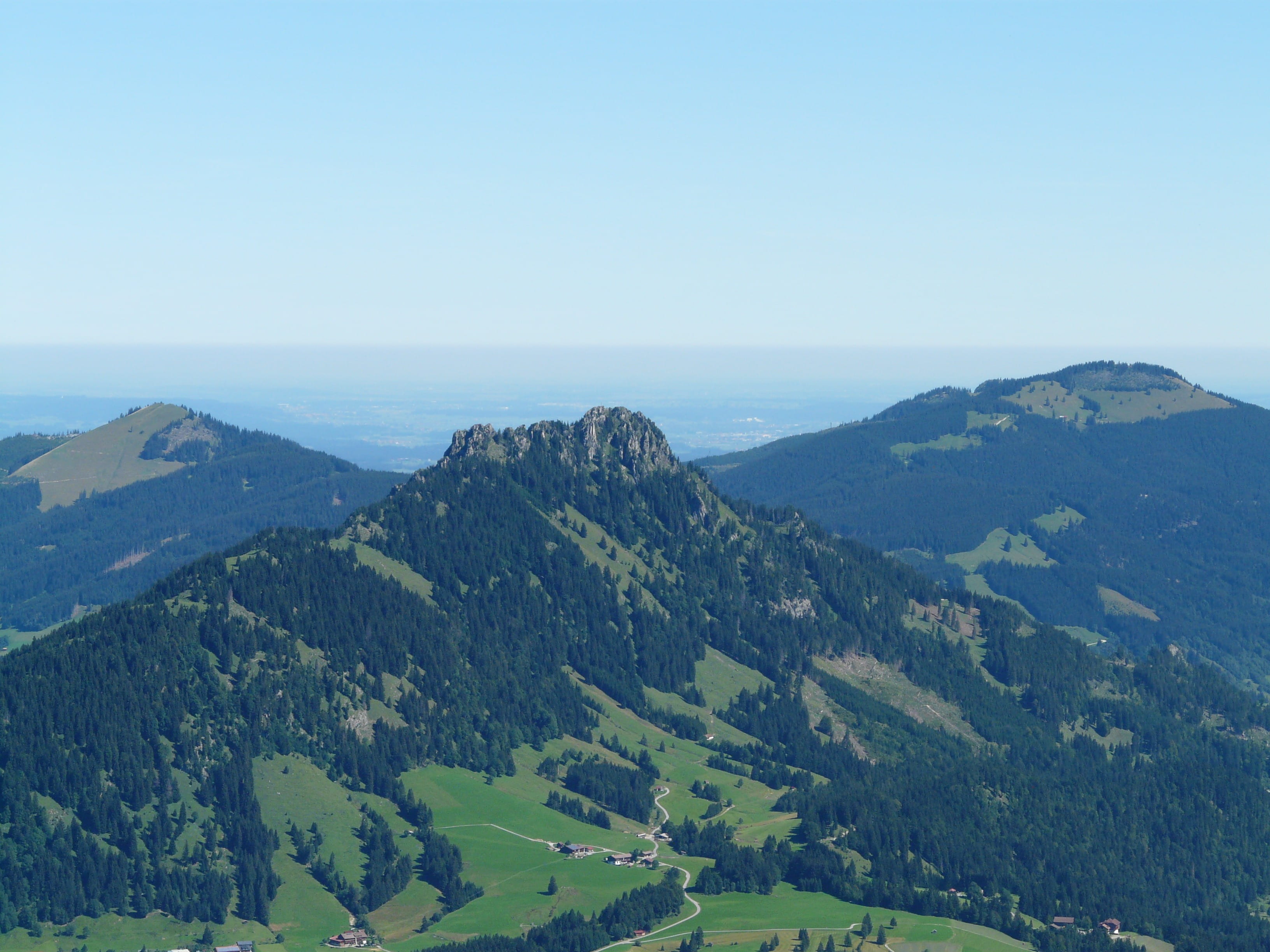 non-urban scene, outlook, Tine, tranquil scene, Summit, mountains, mountain, allgäu, Mountain, 2K, distant view, tranquility, scenics - nature, idyllic, HD Wallpaper