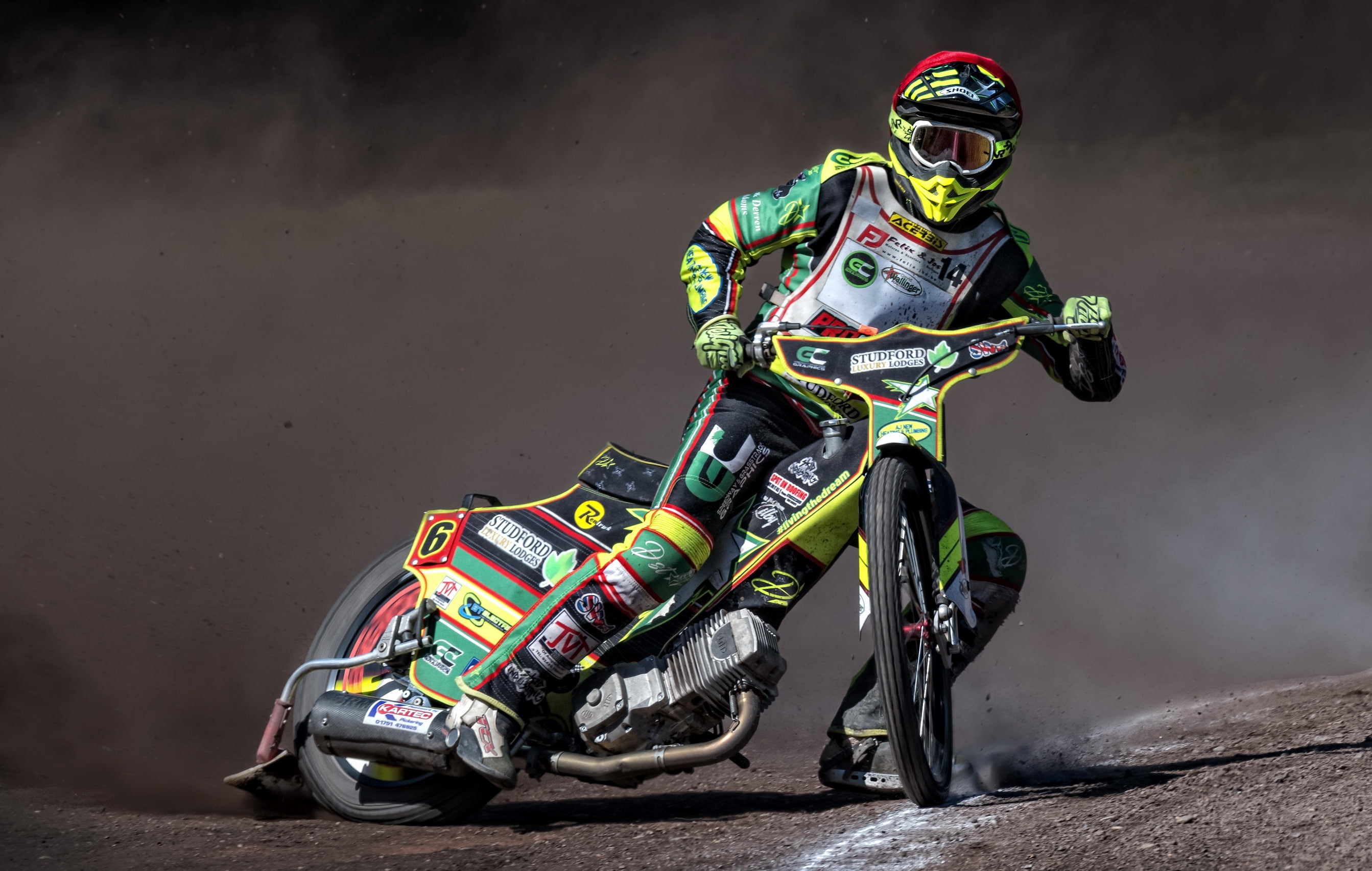 Speedway, race, 2K, motorcycle, HD Wallpaper
