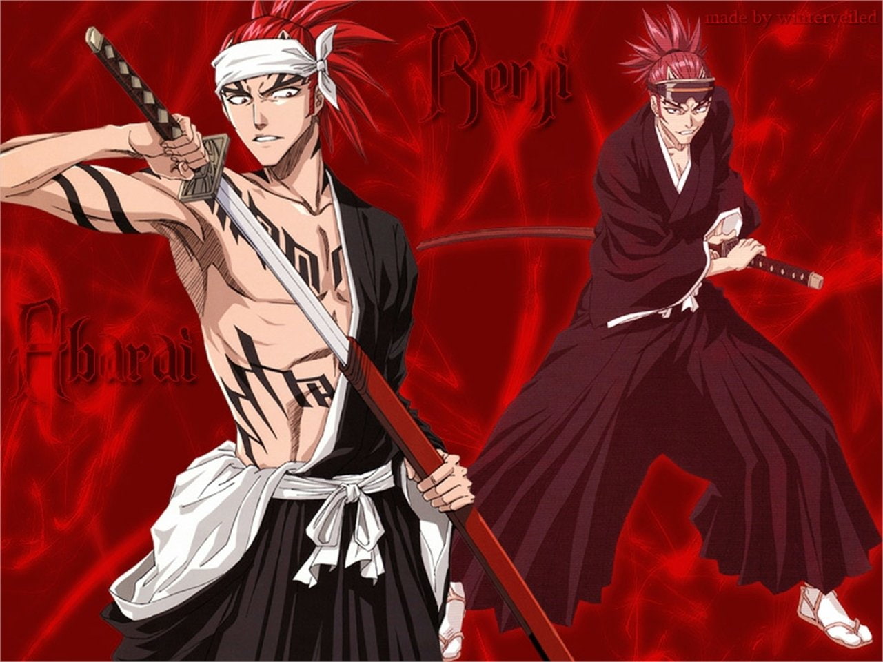 720P, Renji Abarai, Bleach, HD Wallpaper