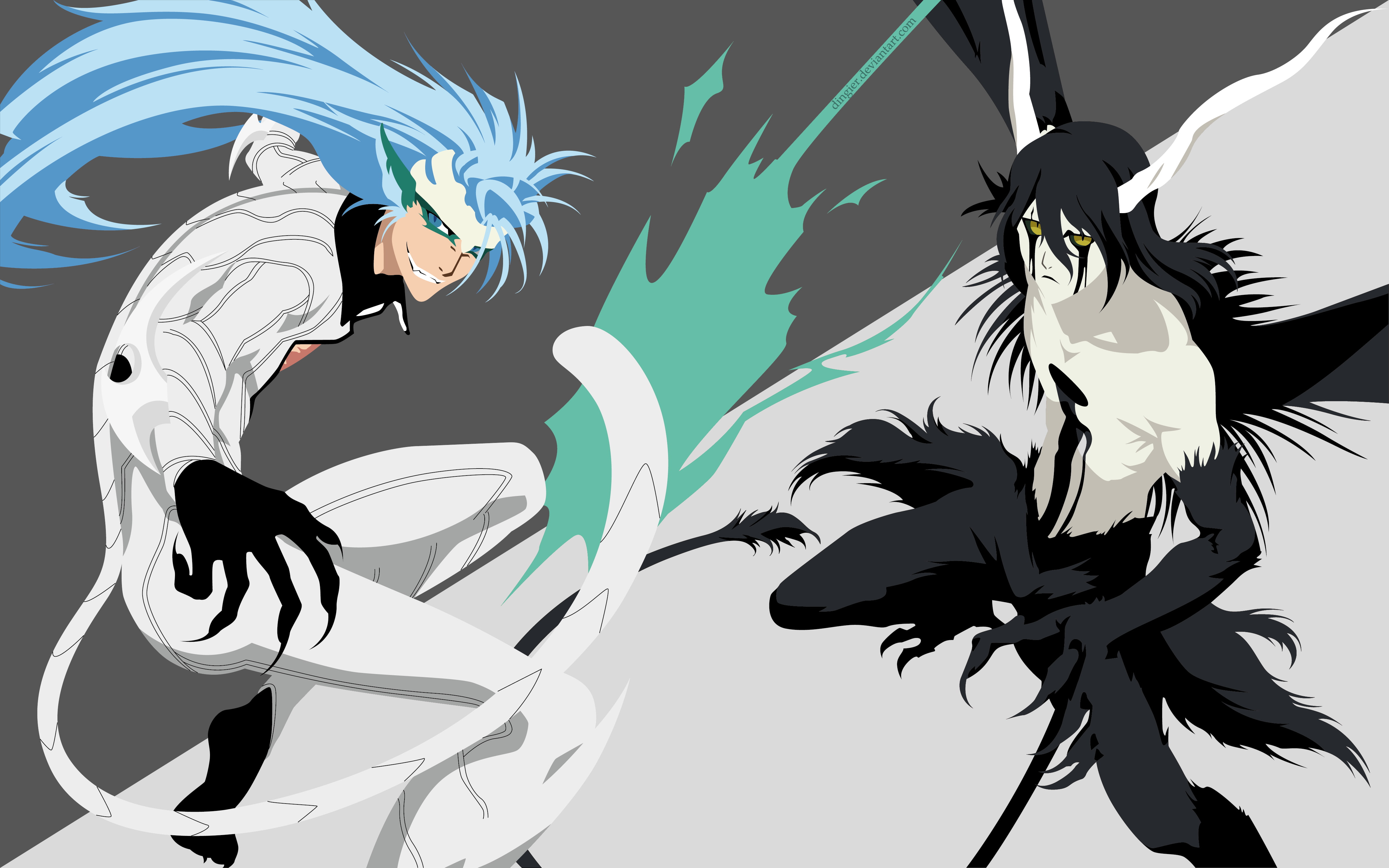 4K, Grimmjow Jaegerjaquez, Ulquiorra Cifer, Bleach, HD Wallpaper
