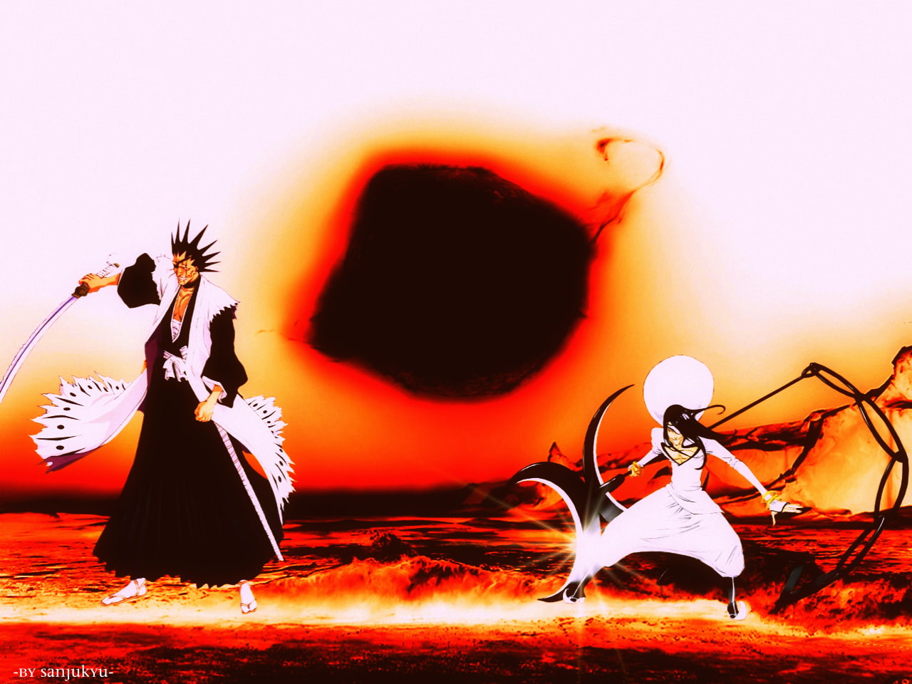Bleach, Kenpachi Zaraki, 720P, Nnoitra Gilga, HD Wallpaper
