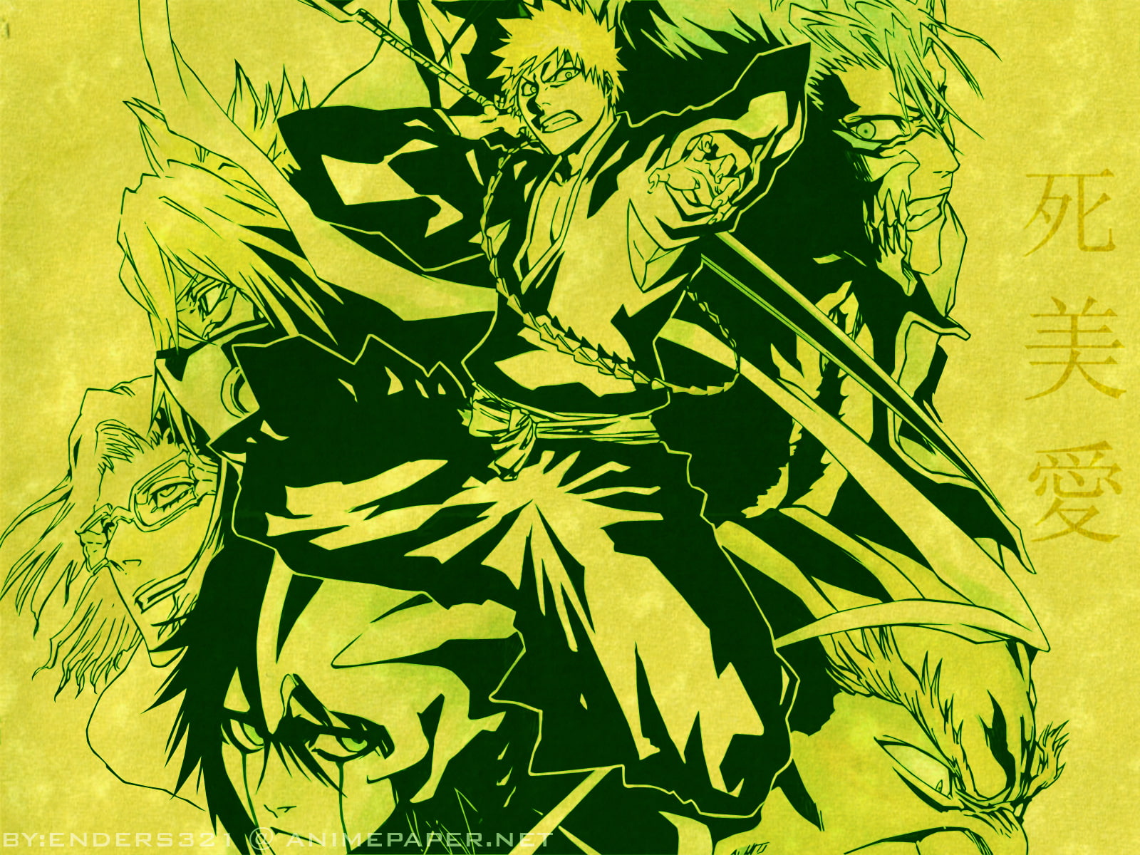 720P, Ichigo Kurosaki, Tier Halibel, Grimmjow Jaegerjaquez, Szayelaporro Granz, Bleach, Yammy Llargo, HD Wallpaper