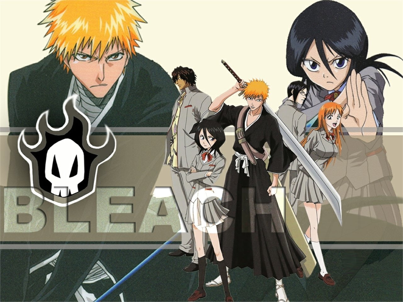 Ichigo Kurosaki, Uryu Ishida, Orihime Inoue, Bleach, 720P, Yasutora Sado, Rukia Kuchiki, HD Wallpaper