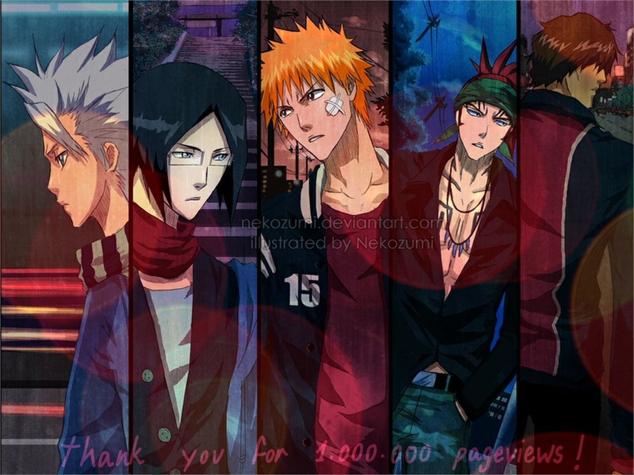 Bleach, Ichigo Kurosaki, 720P, Yasutora Sado, Tōshirō Hitsugaya, Renji Abarai, Uryu Ishida, HD Wallpaper