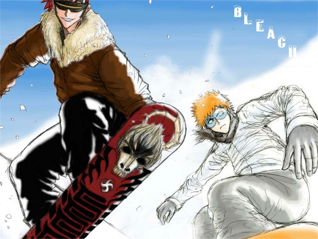 Ichigo Kurosaki, 720P, Bleach, Renji Abarai, HD Wallpaper