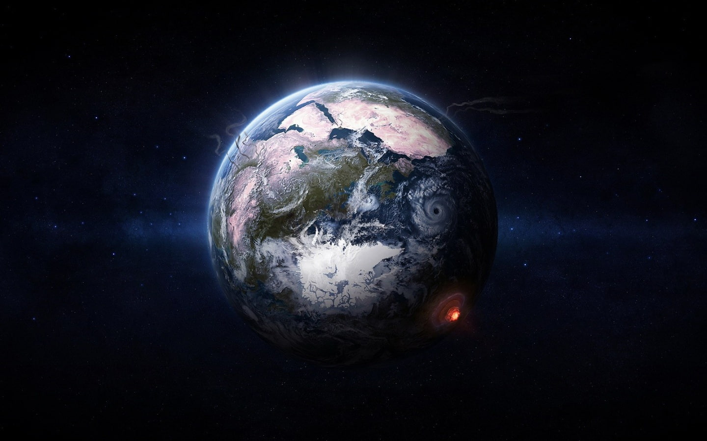 art, planet, smoking, 720P, hd, cigarrette, space, cigarete, terra, smoke, HD Wallpaper