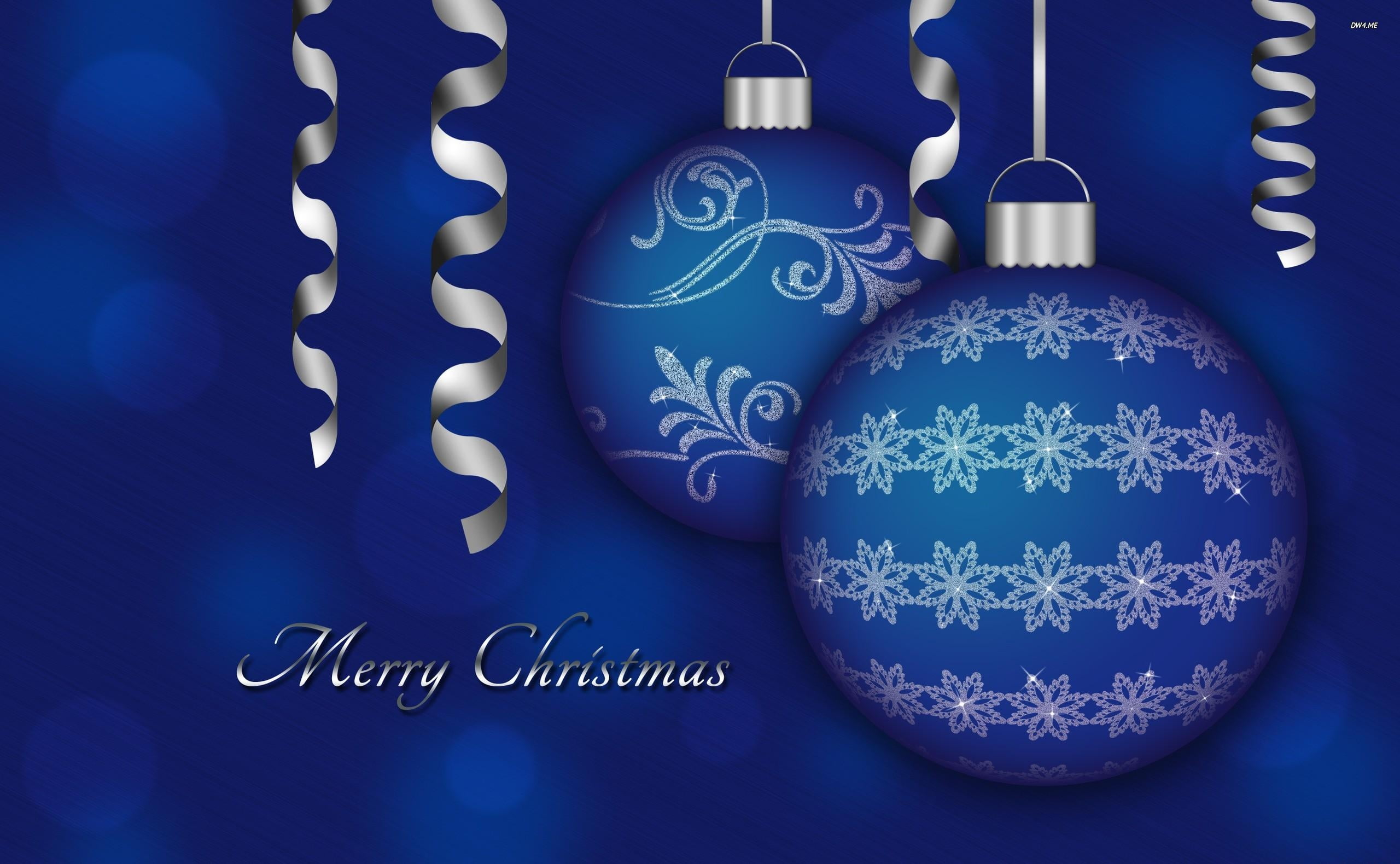 ribbon, two, no people, new Years Day, new Years Eve, christmas Decoration, vector, shape, indoors, white, christmas, design, snow, greeting Card, blue background, HD Wallpaper