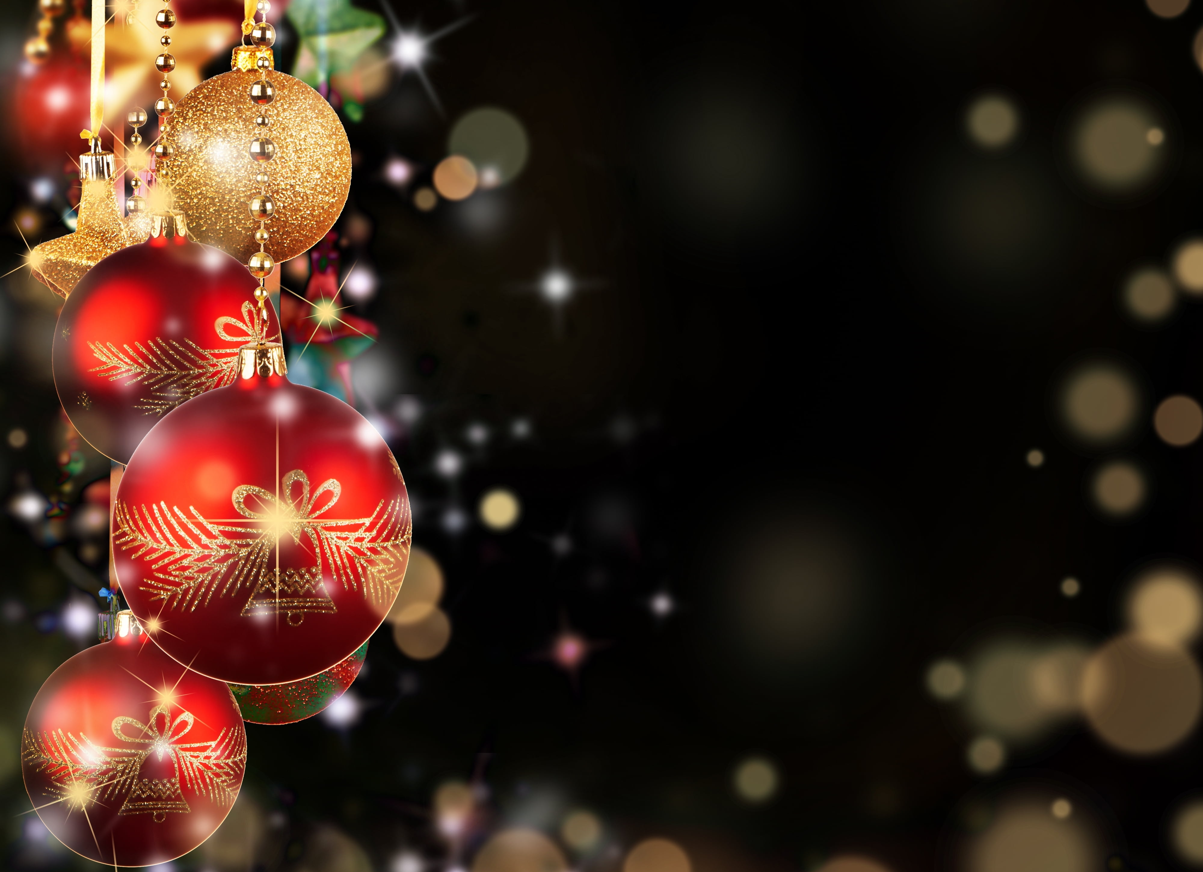 winter, celebration, night, humor, glowing, holiday, focus on foreground, gold Colored, glitter, christmas Decoration, season, decorating, event, indoors, HD Wallpaper