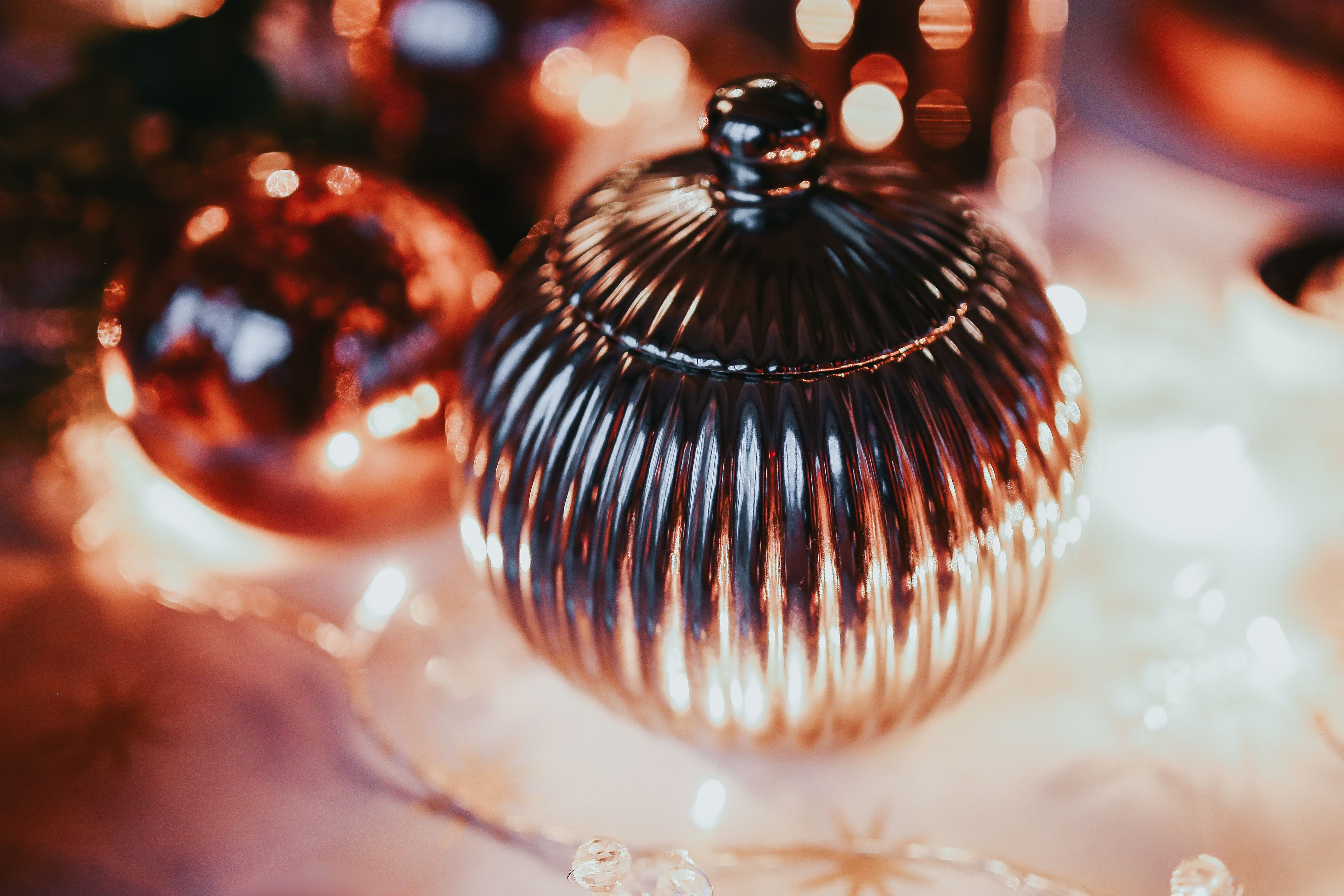 business, pink, christmas Ornament, retail, christmas Decoration, still life, focus on foreground, holiday, selective focus, gold Colored, table set, shiny, HD Wallpaper