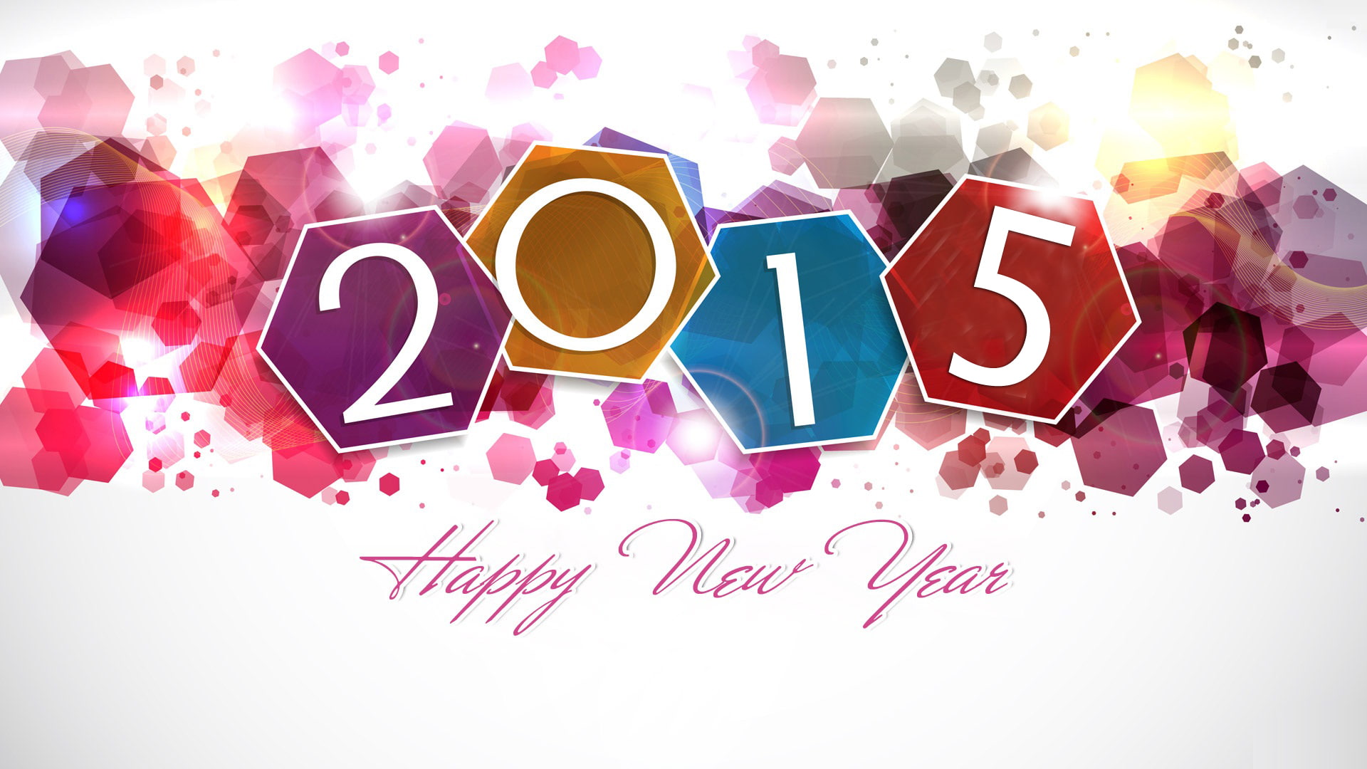 1080P, absract, happy 2015, HD Wallpaper