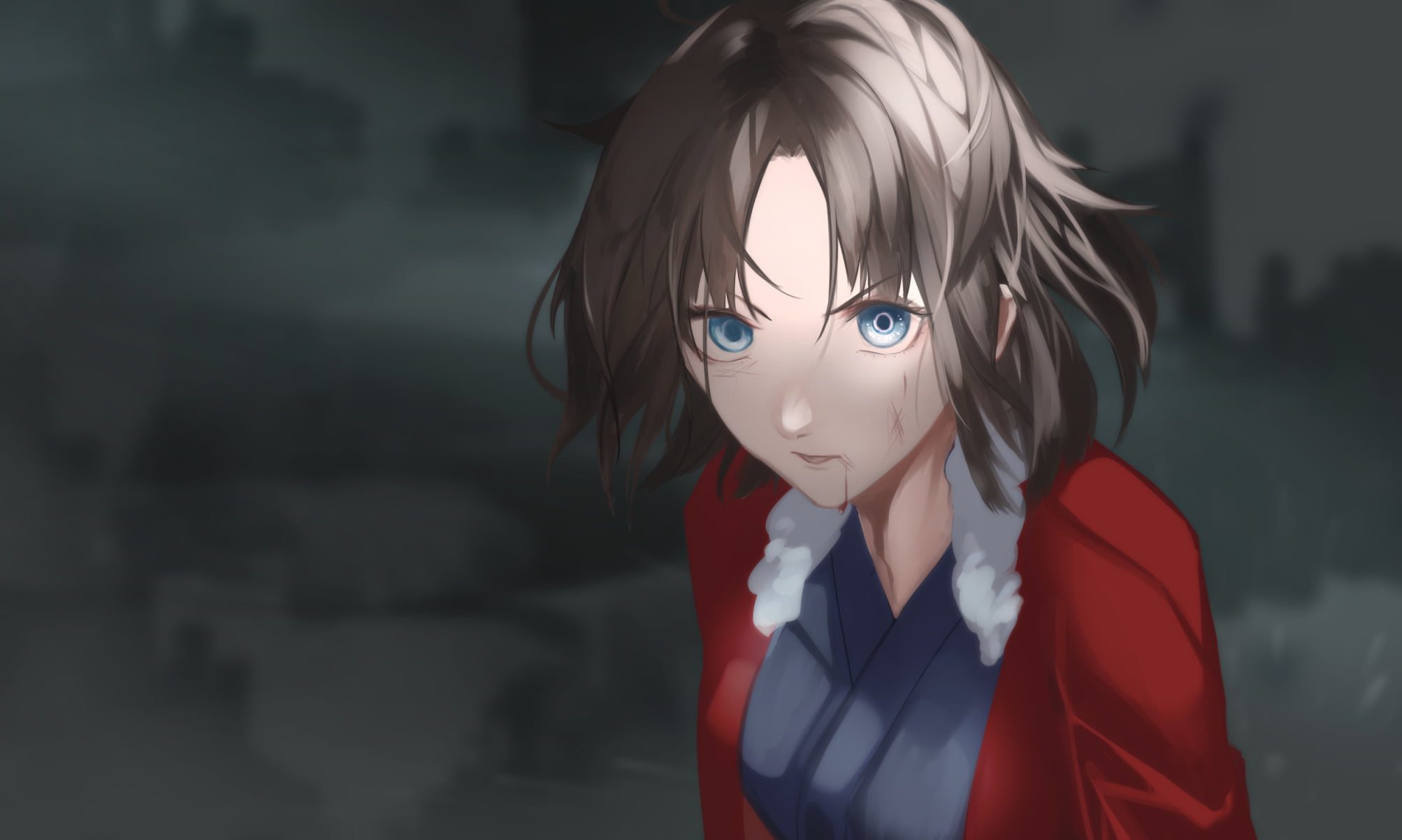 anime girls, Kara no Kyoukai, aonogura39, anime, Ryougi Shiki, 1080P, HD Wallpaper