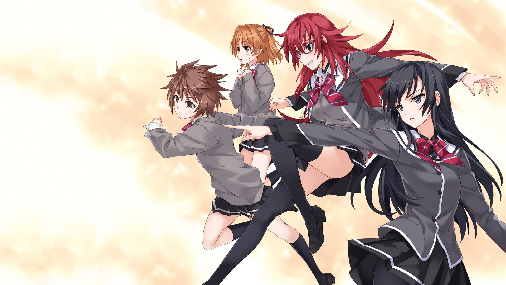 Shoujo-tachi wa Kouya wo Mezasu, Andō Teruha, 1080P, Kuroda Sayuki, Kobayakawa Yūka, anime girls, Yūki Uguisu, HD Wallpaper