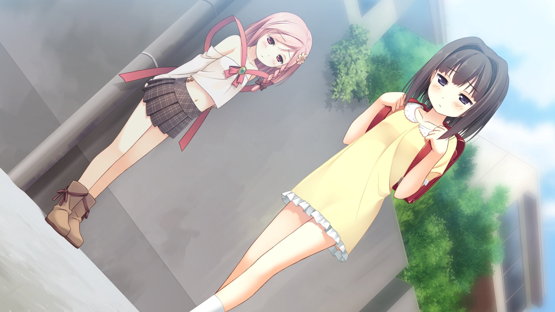 ayase sayuki, walk, cartoon, 1080P, your diary, kantoku, yua, HD Wallpaper