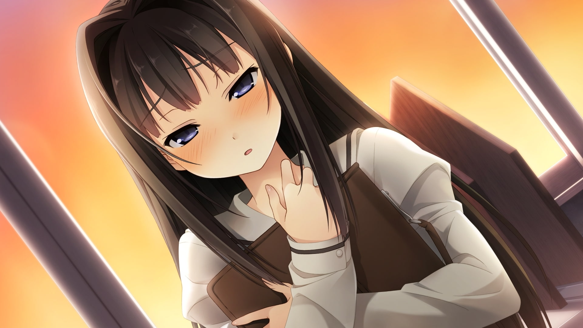 window, reflection, ayase sayuki, visual novel, representation, one person, sunlight, your diary, mannequin, beautiful woman, technology, lifestyles, human representation, HD Wallpaper