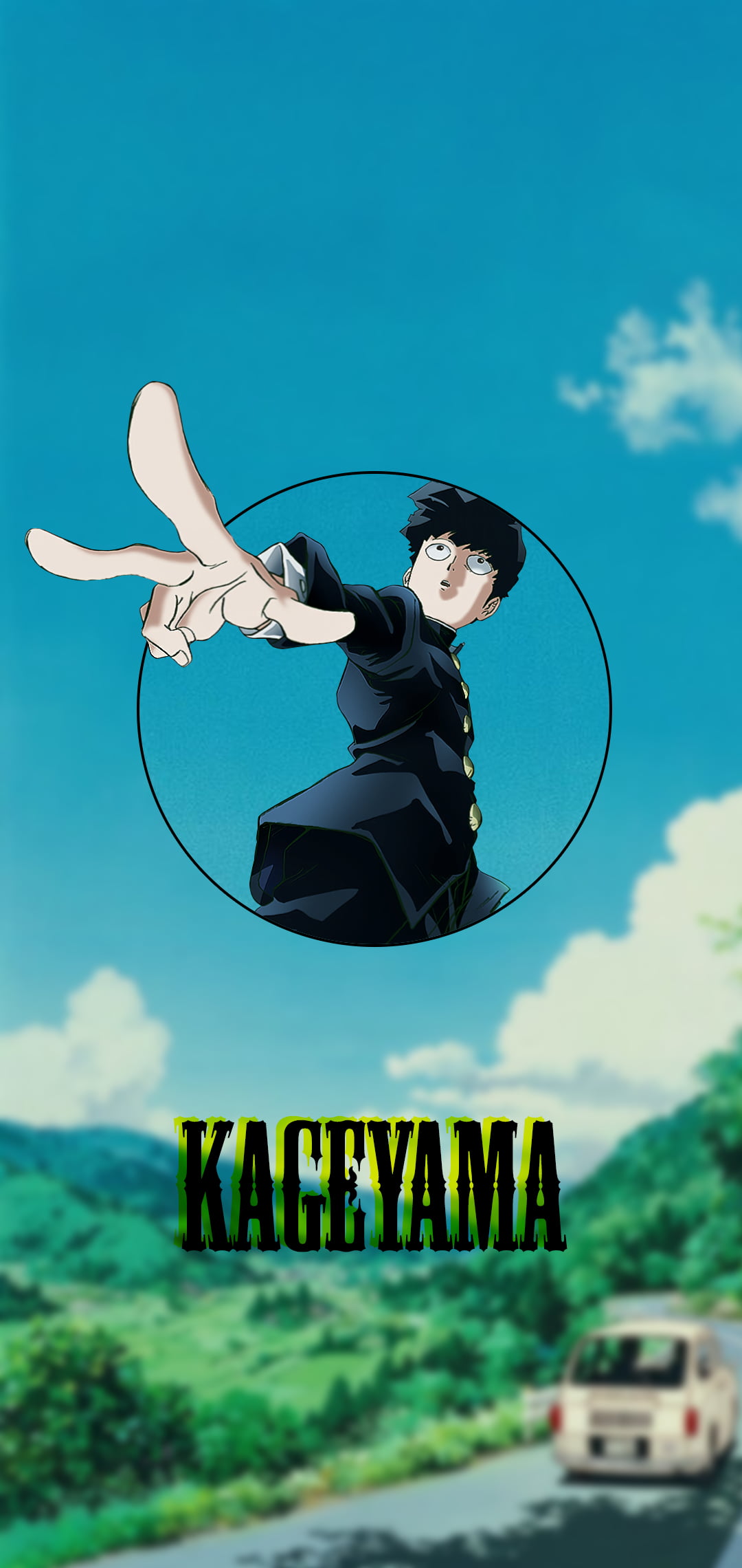 anime, 1080P, anime boys, phone, Mob Psycho 100, Kageyama Ritsu, Phone HD Wallpaper