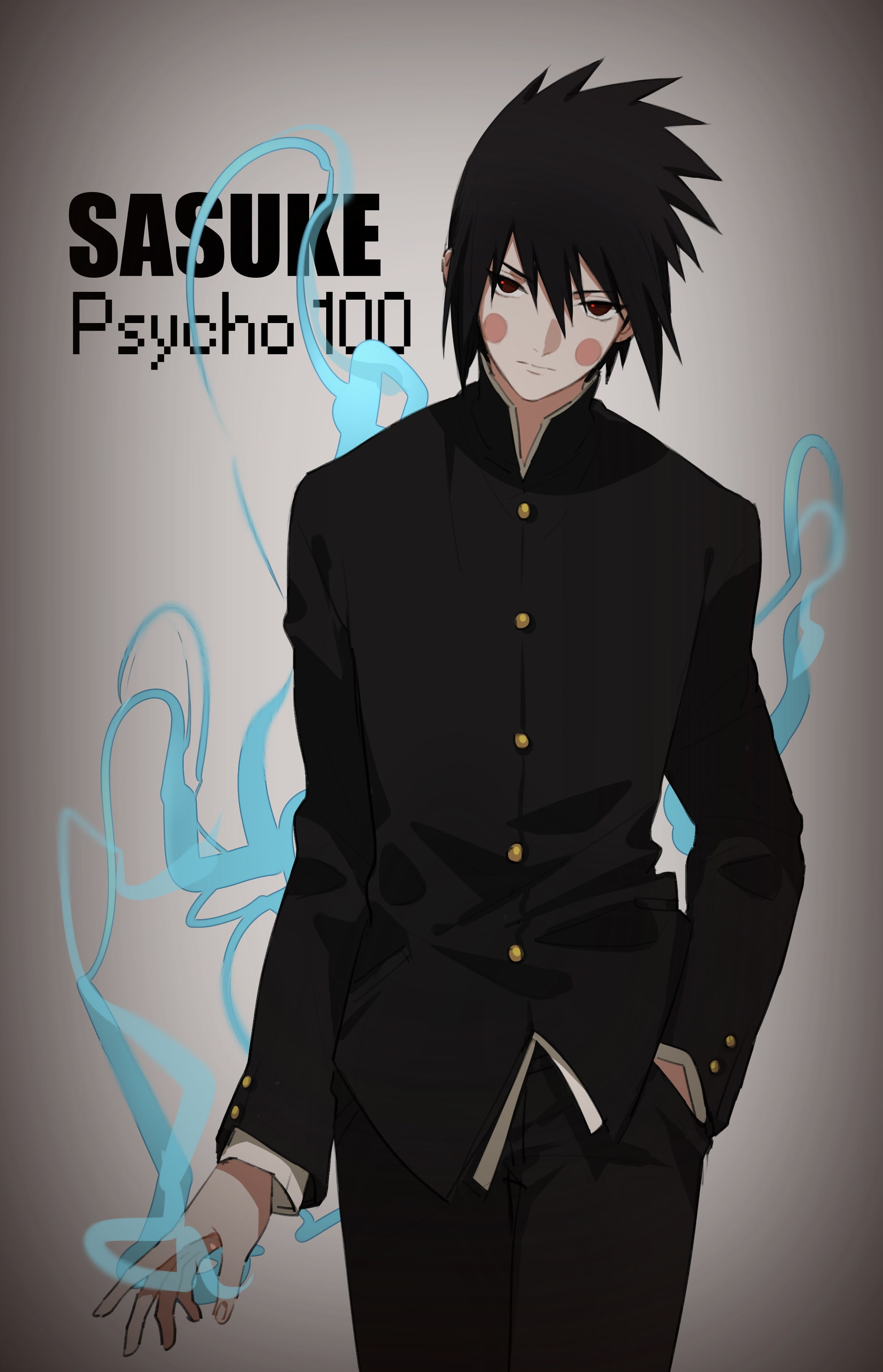mob psycho 100, businessman, crossover, formalwear, waist up, young men, Anime, front view, digital composite, suit, communication, young adult, men, creativity, Phone HD Wallpaper