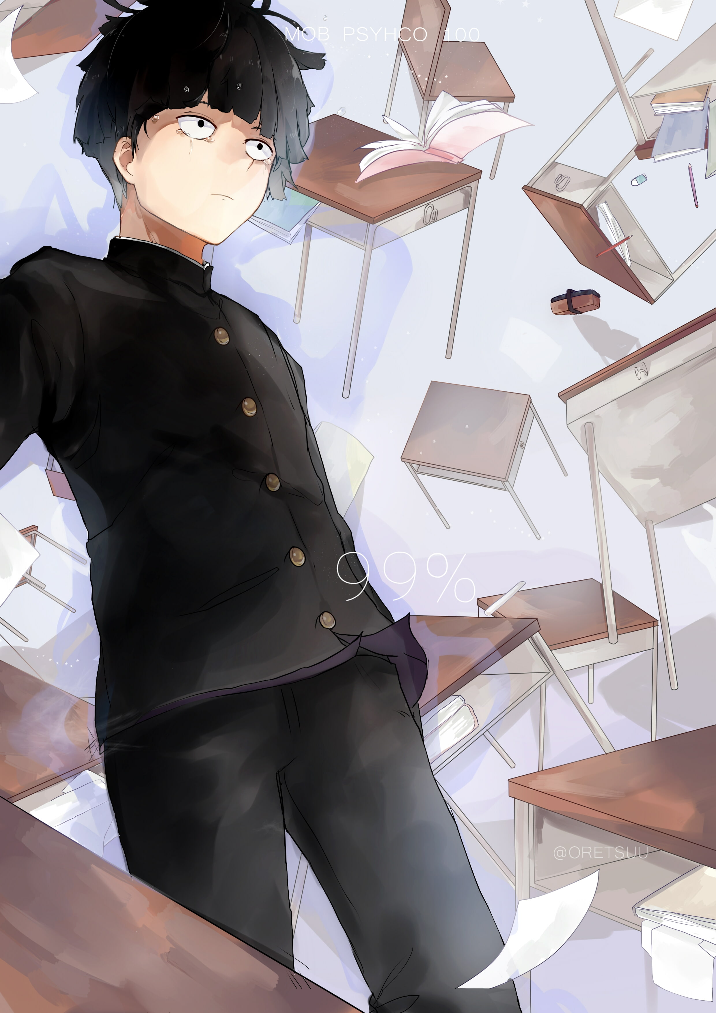 craft, indoors, emotion, men, school uniform, working, kageyama shigeo, uniform, adult, protection, young women, women, business person, business, professional occupation, Phone HD Wallpaper