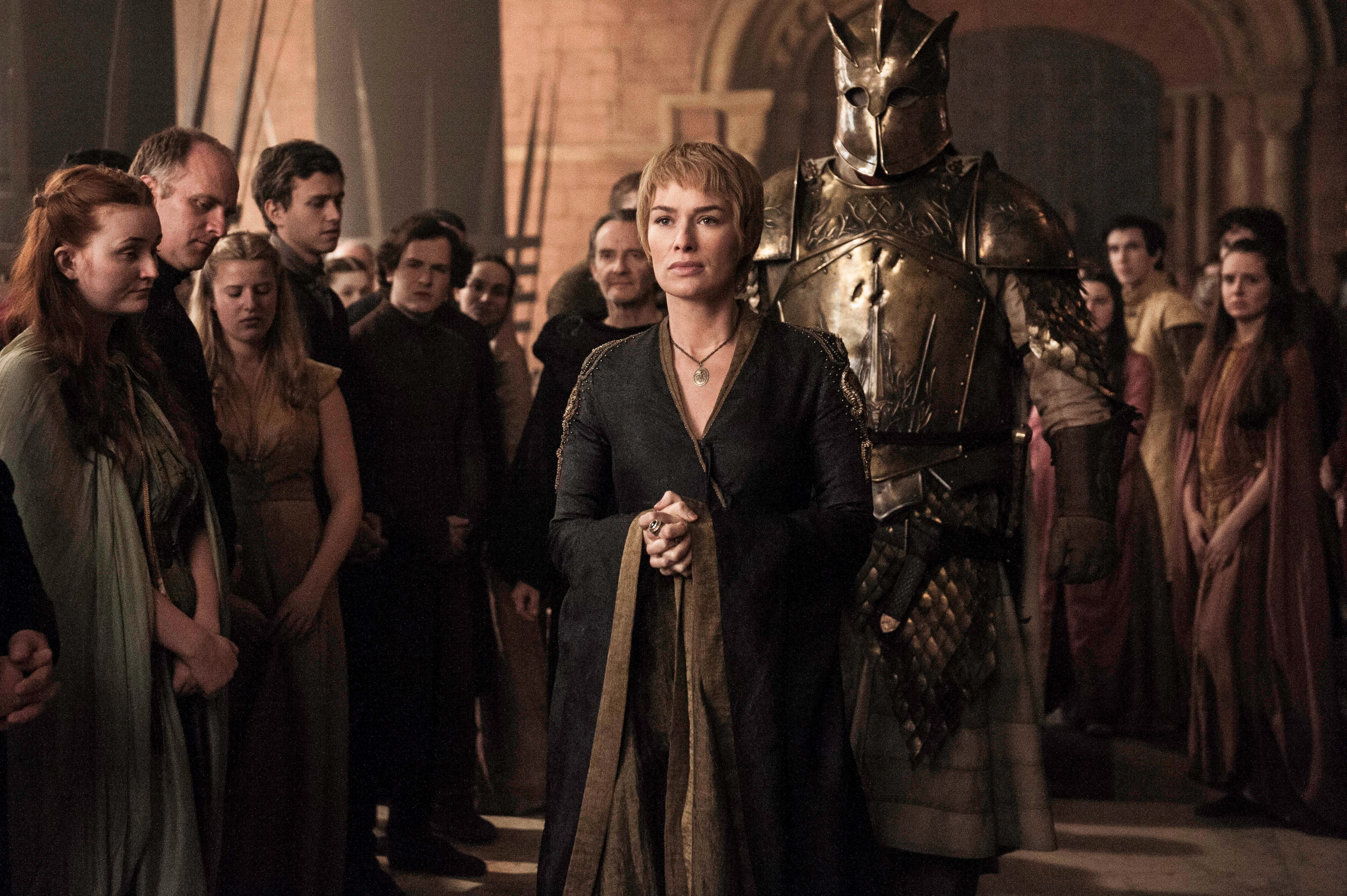 men, indoors, 4K, portrait, young men, females, women, teenager, males, lena headey game of thrones image, group of people, crowd, mid adult men, standing, HD Wallpaper