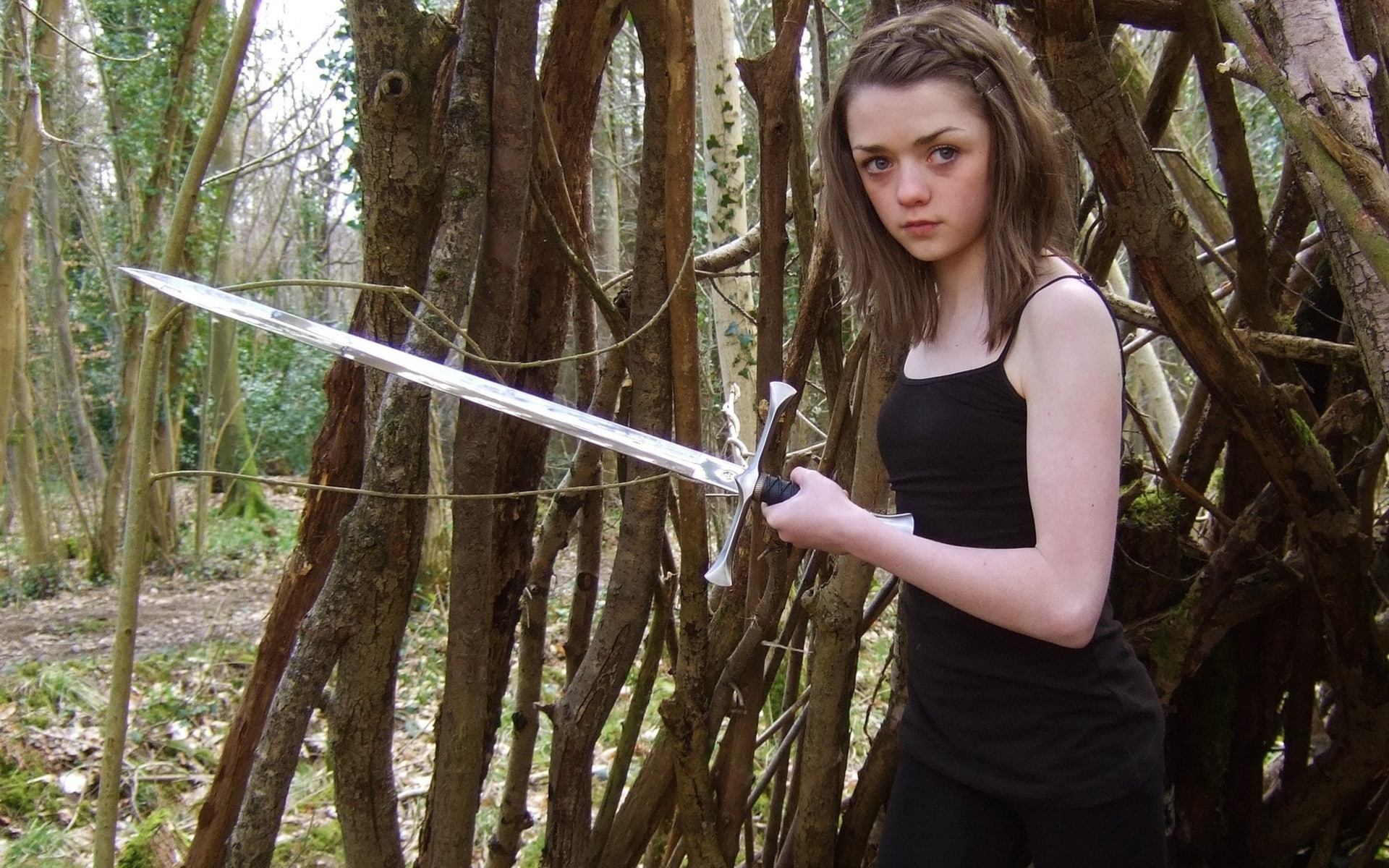 stark, game of thrones, arya, action, battle, 1080P, old, HD Wallpaper