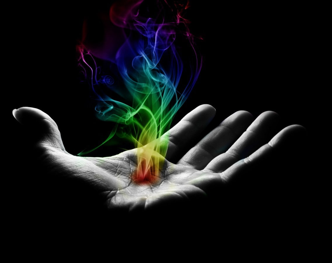 human hand, motion, body part, pattern, human finger, studio shot, finger, 480P, green color, abstract, selective coloring, smoke - physical structure, HD Wallpaper